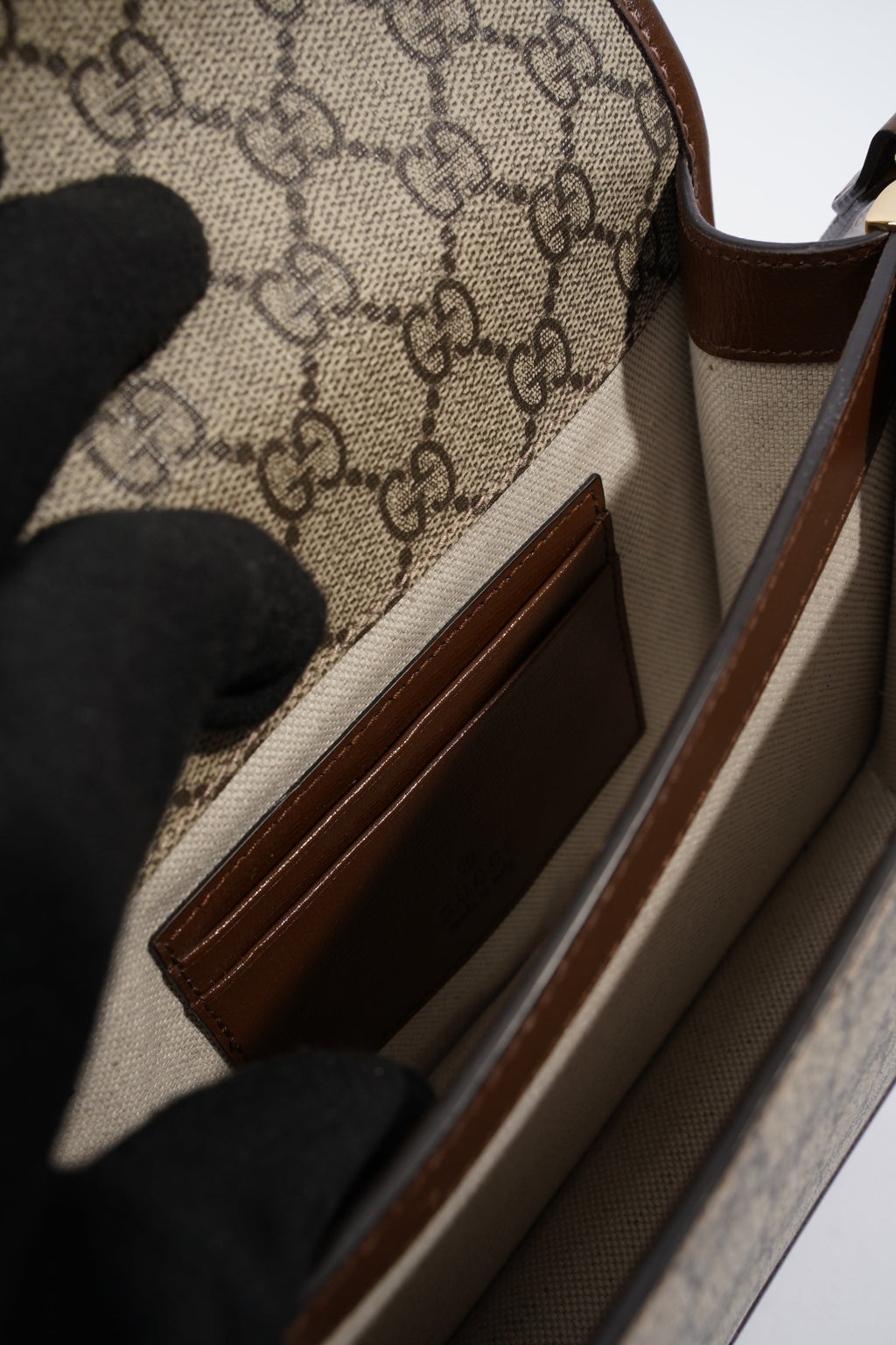 Gucci Mini Interlocking G GG Supreme Coated Canvas
