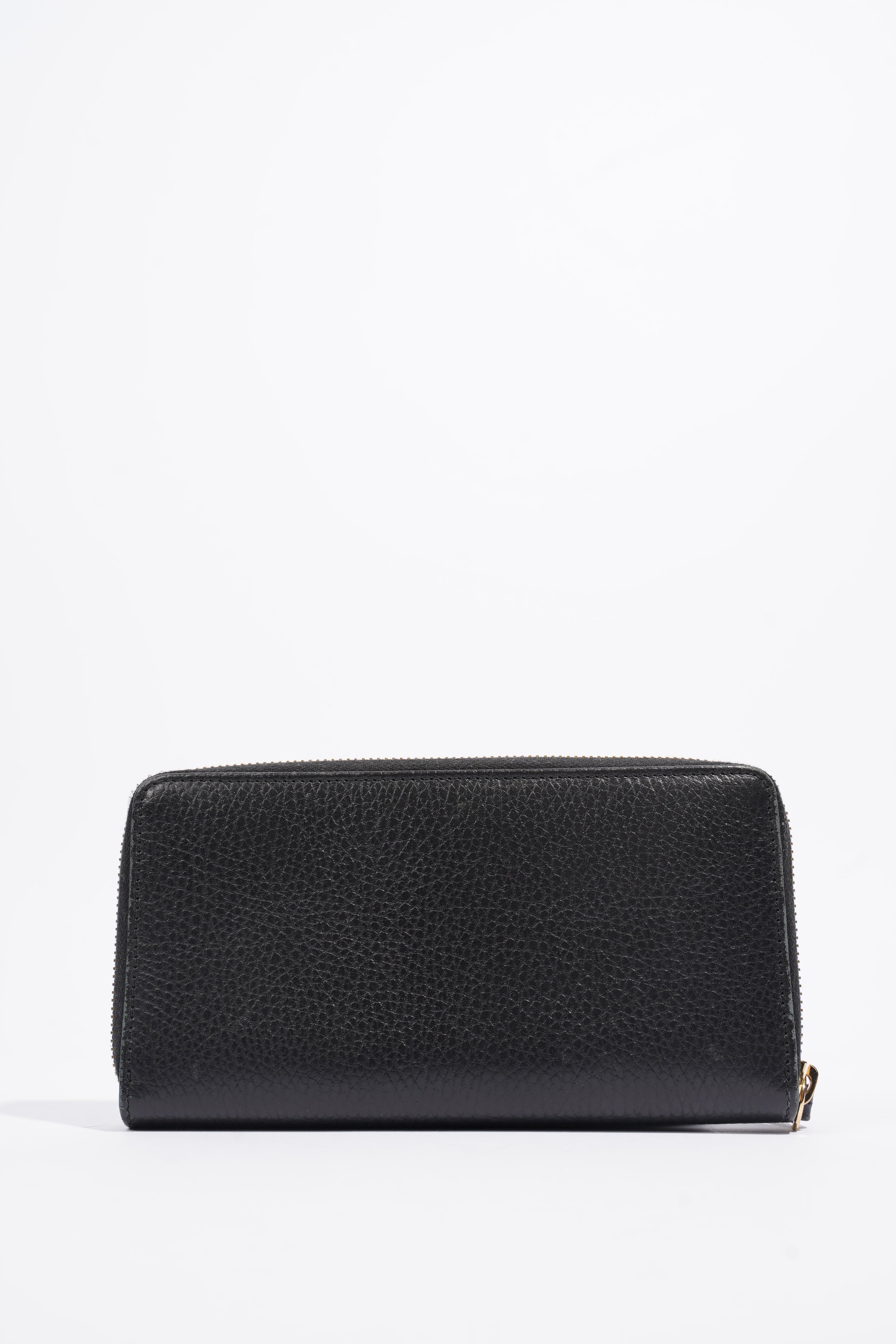Gucci Zip Around Wallet Black Leather