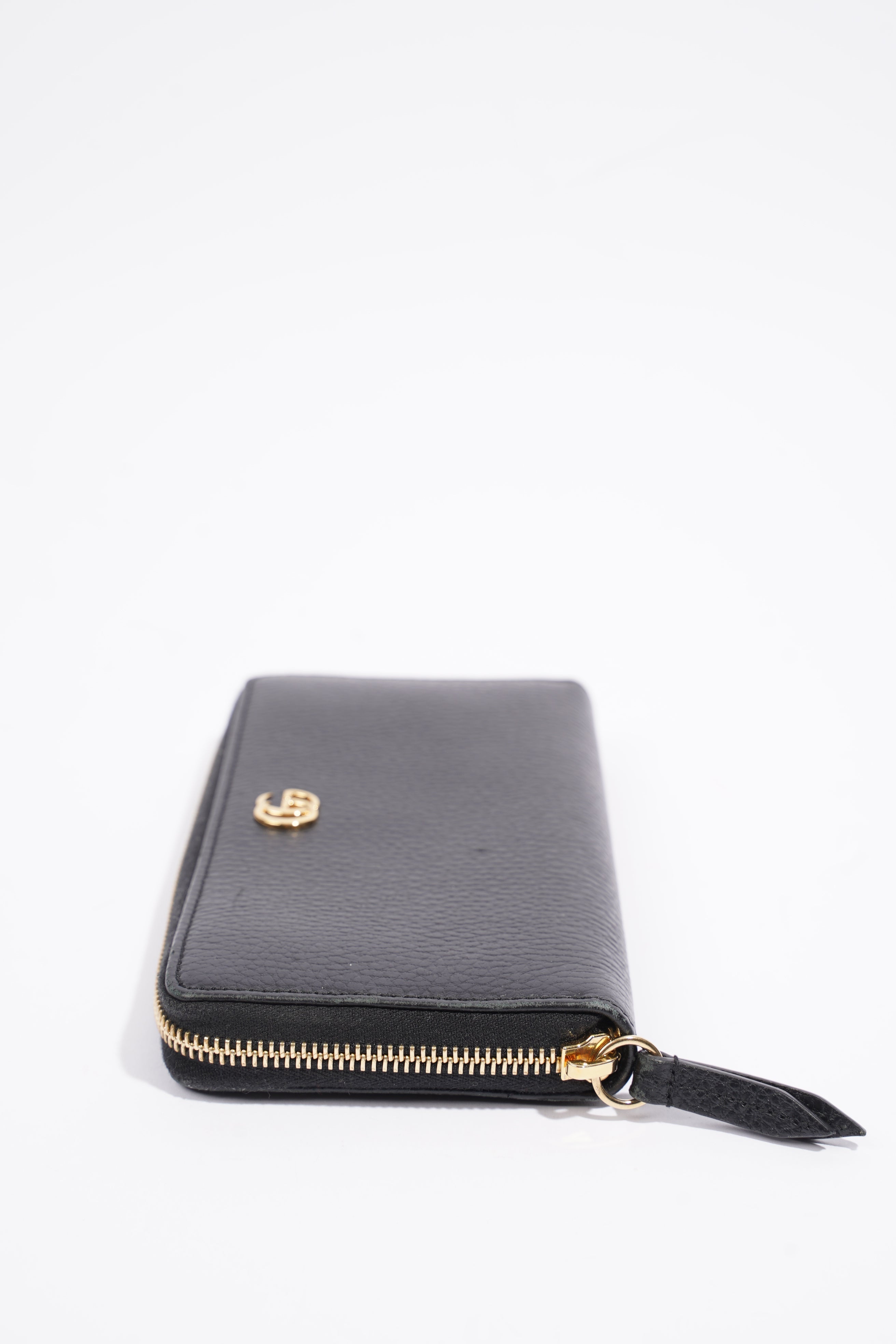 Gucci Zip Around Wallet Black Leather