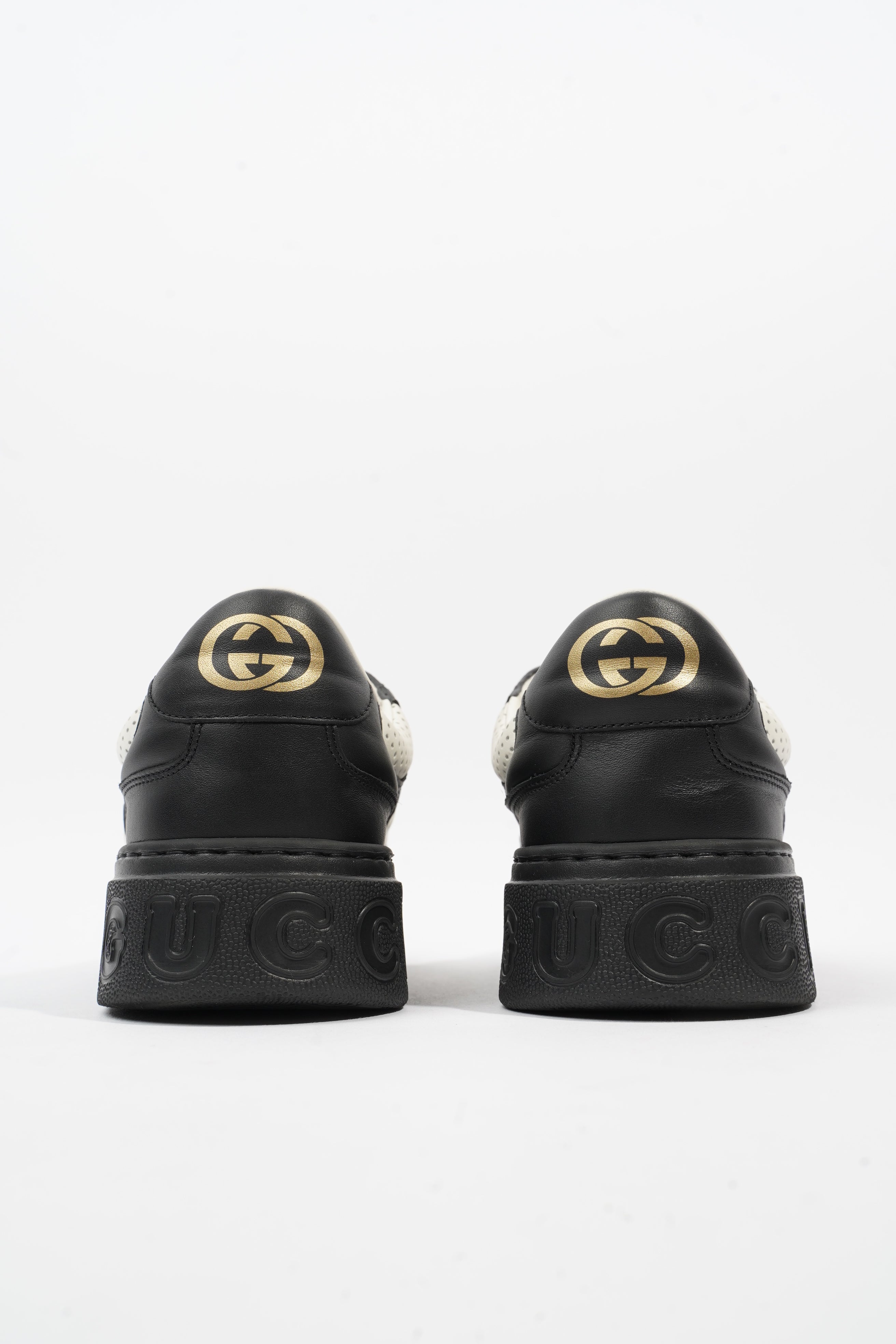 Gucci GG Sneaker White / Black Leather EU 44 UK 10