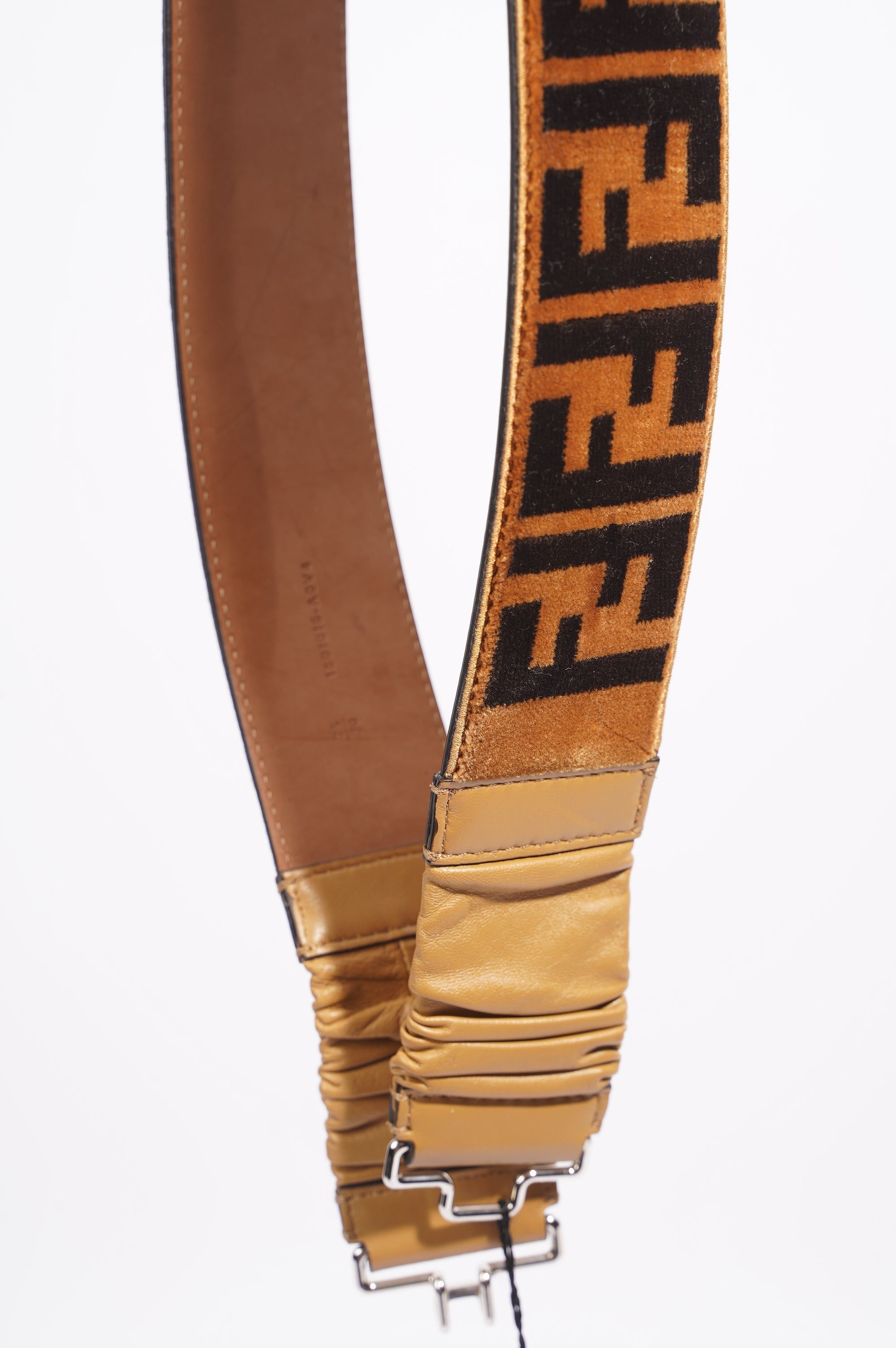 Fendi Velvet FF Tan / Brown Velvet 75 - 30