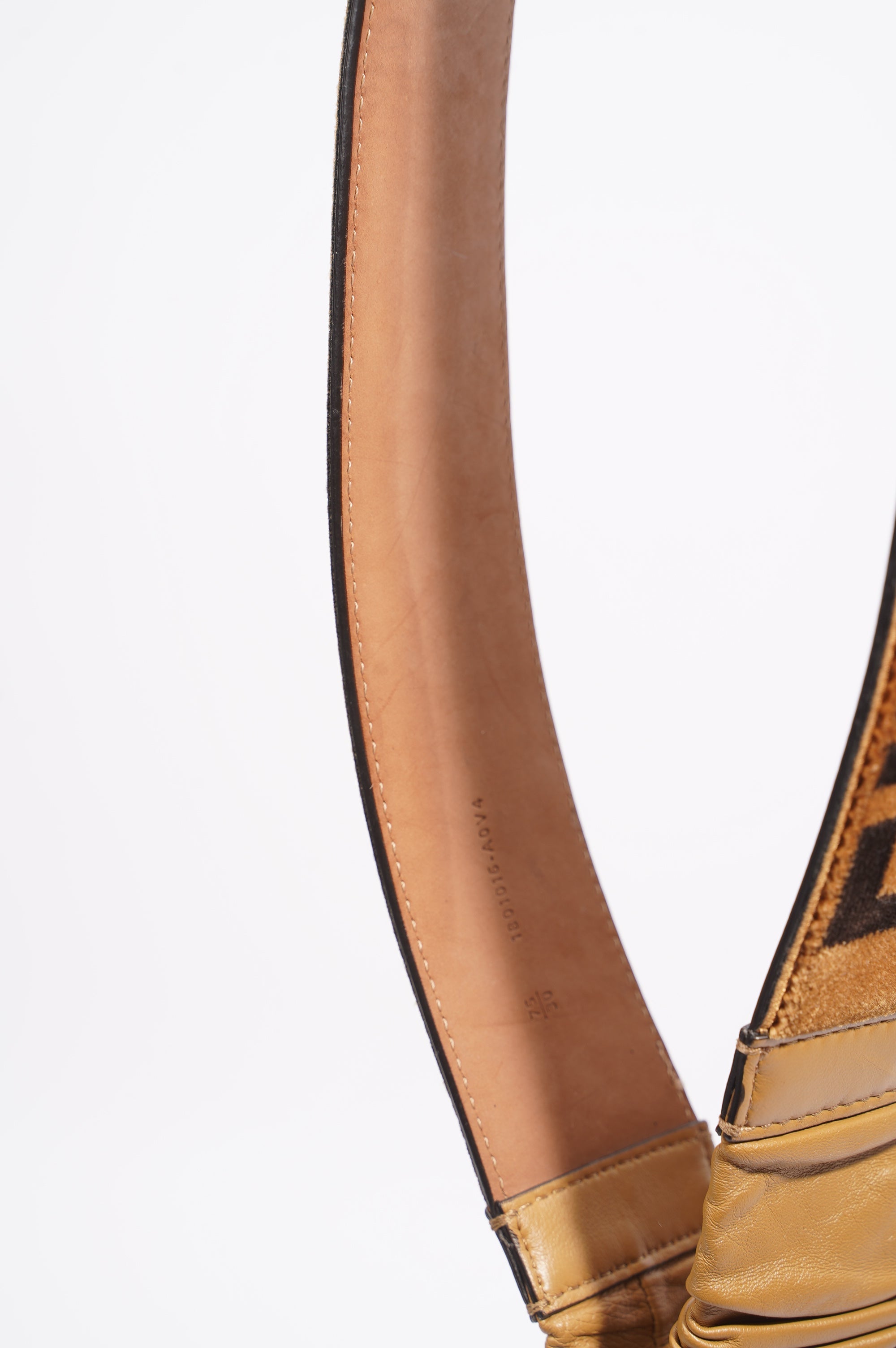 Fendi Velvet FF Tan / Brown Velvet 75 - 30