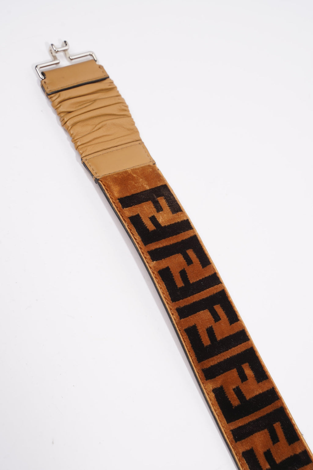 Fendi Velvet FF Tan / Brown Velvet 75 - 30