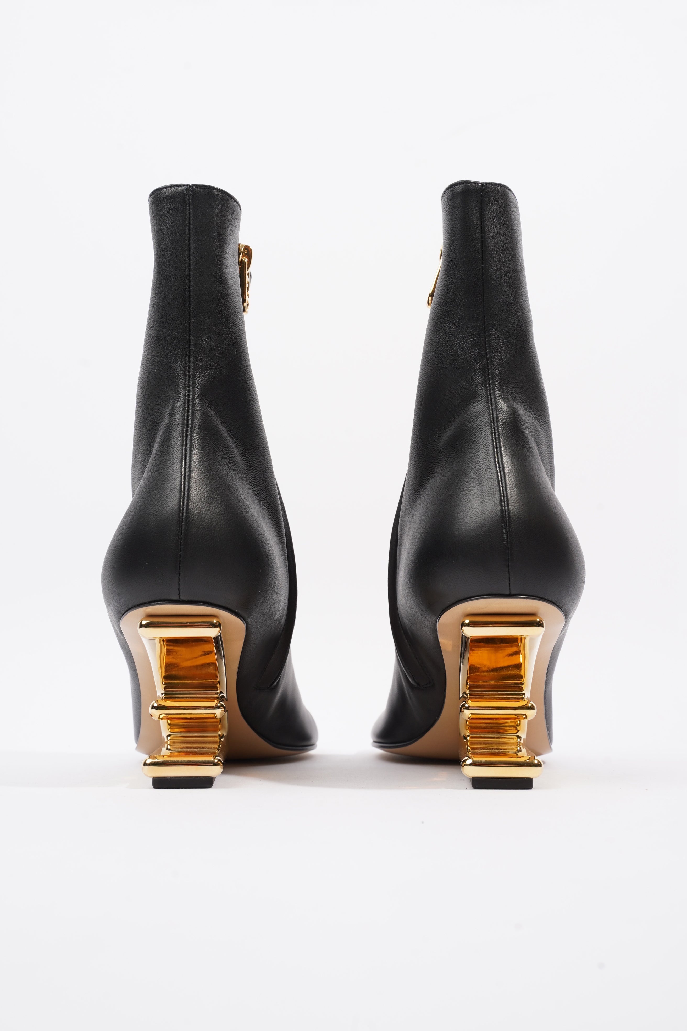 Fendi Fendi First Boots Black Leather EU 39 UK 6