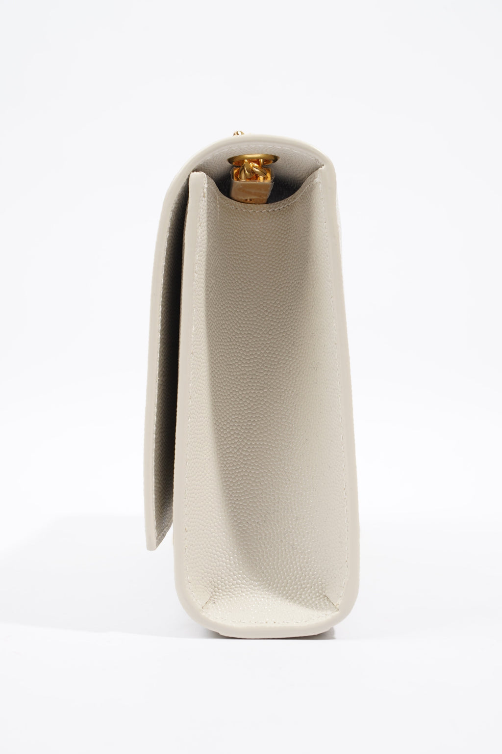 Saint Laurent Kate Cream Calfskin Leather Medium