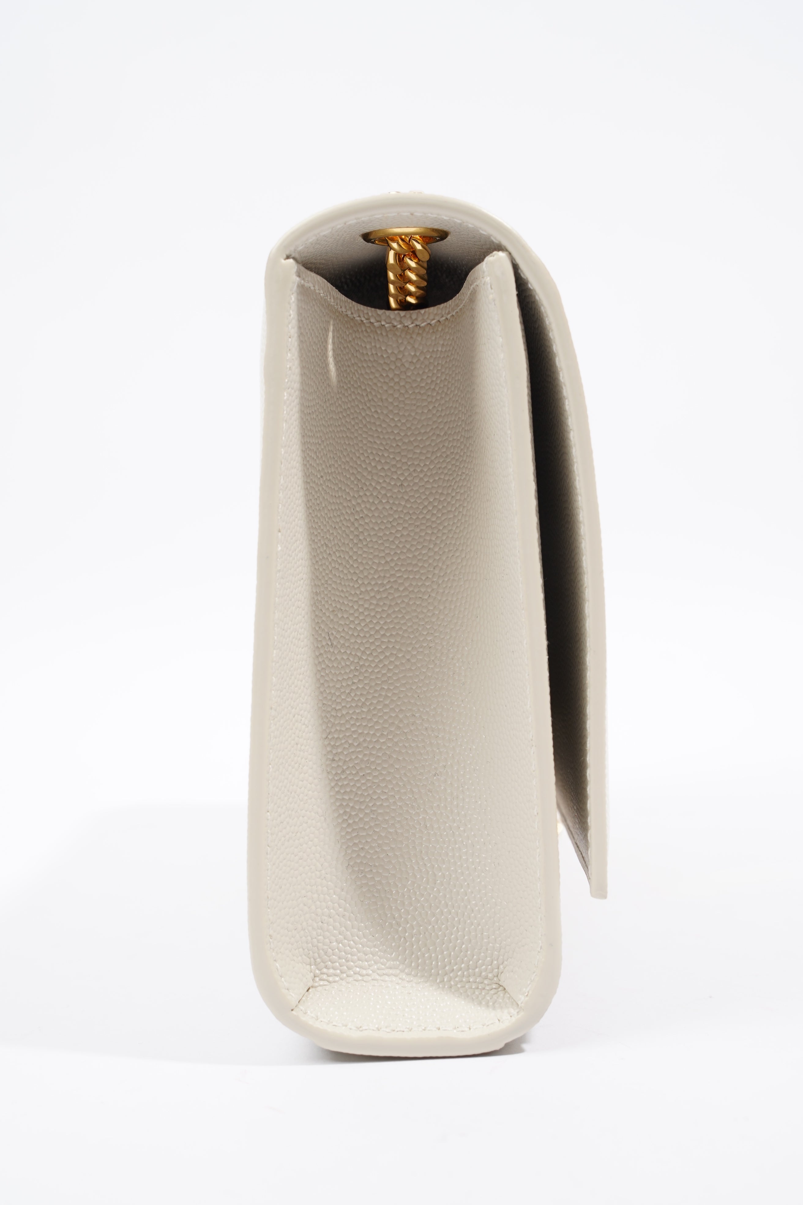 Saint Laurent Kate Cream Calfskin Leather Medium