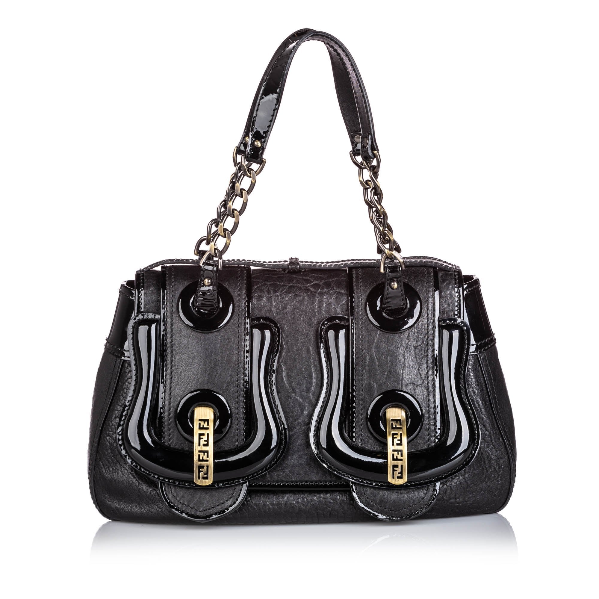Pre-Loved Fendi Black Others Leather B Bis Shoulder Bag ITALY