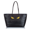 Pre-Loved Fendi Black Others Leather Medium Roll Monster Tote Italy