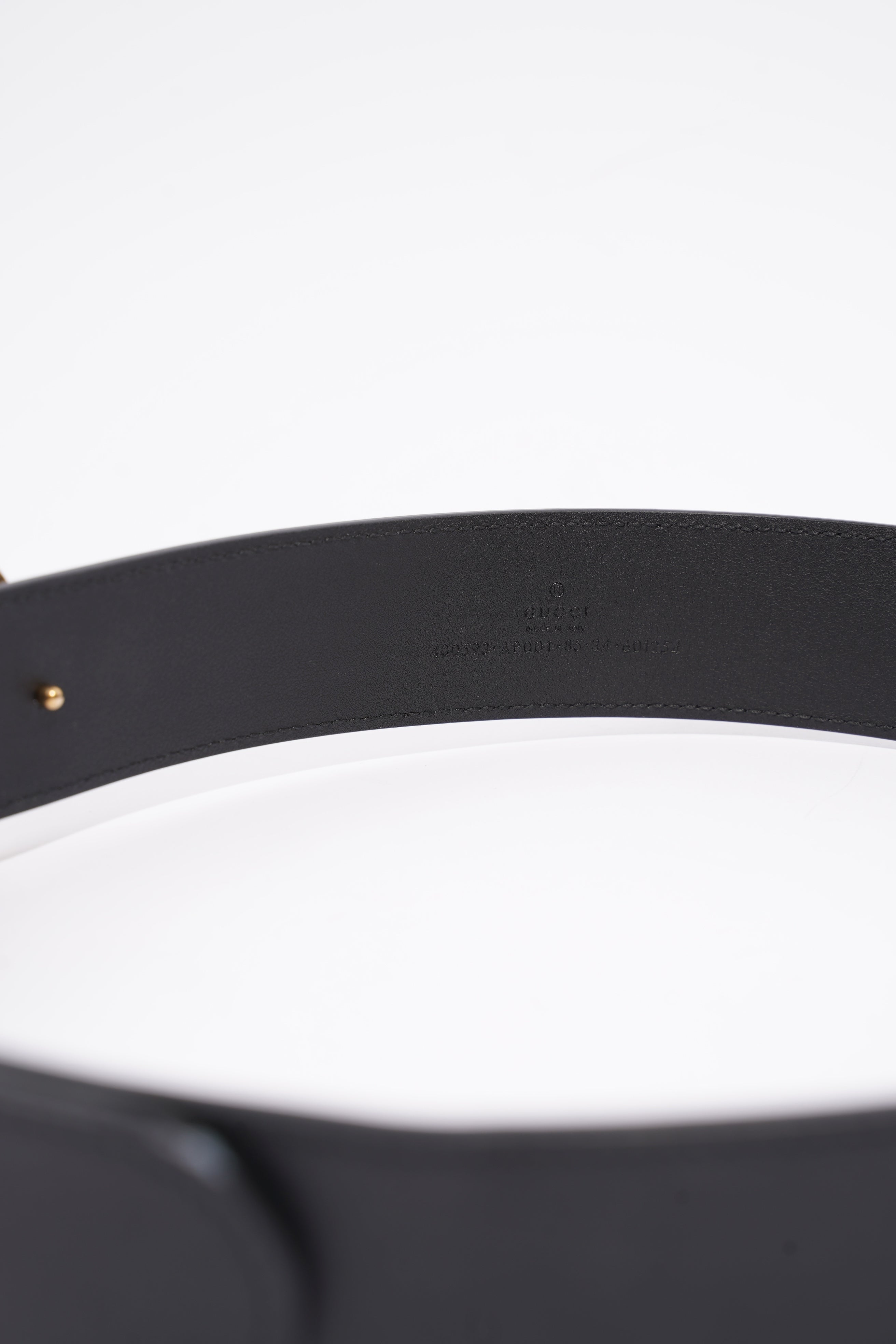 Gucci GG Marmont Belt Black Leather 85cm 34''