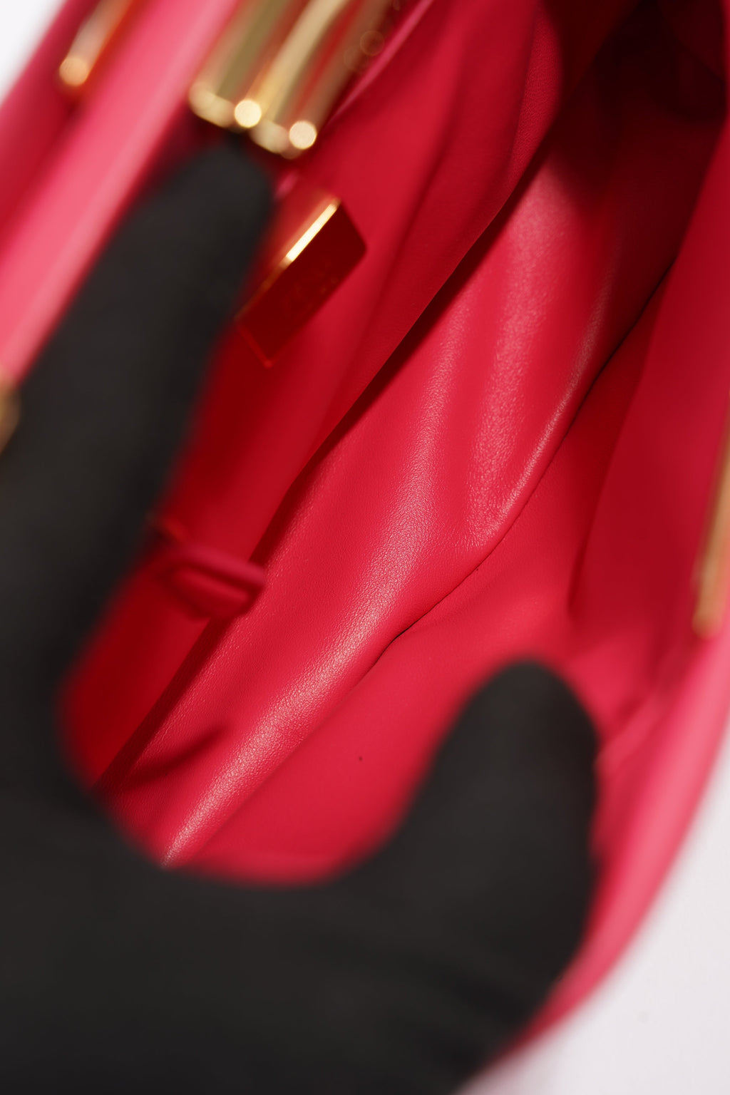 Fendi Peekaboo Pink Leather Mini