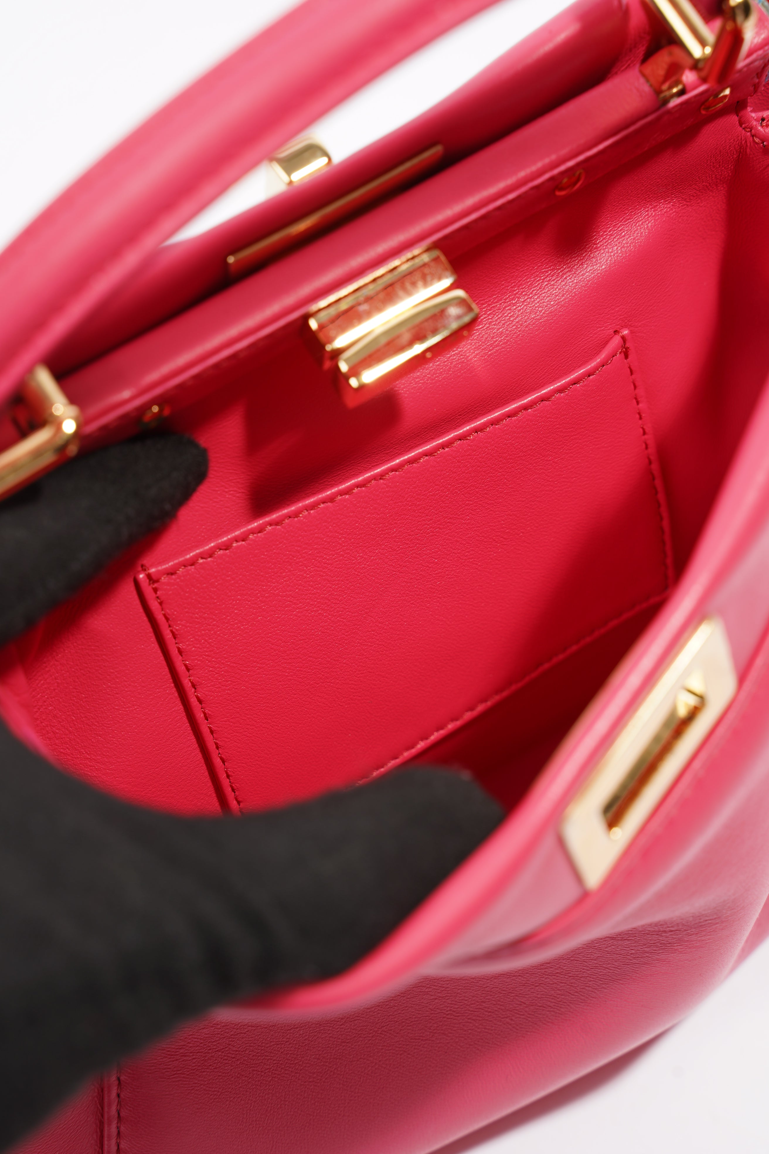 Fendi Peekaboo Pink Leather Mini