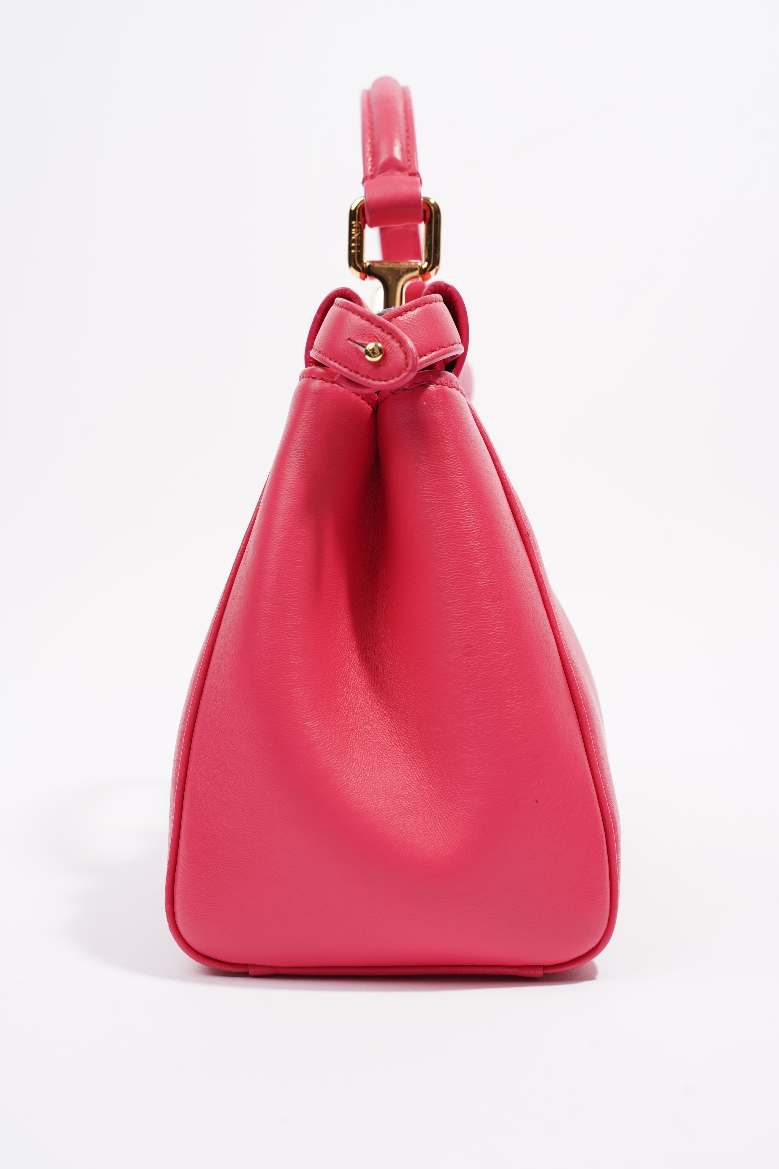 Fendi Peekaboo Pink Leather Mini