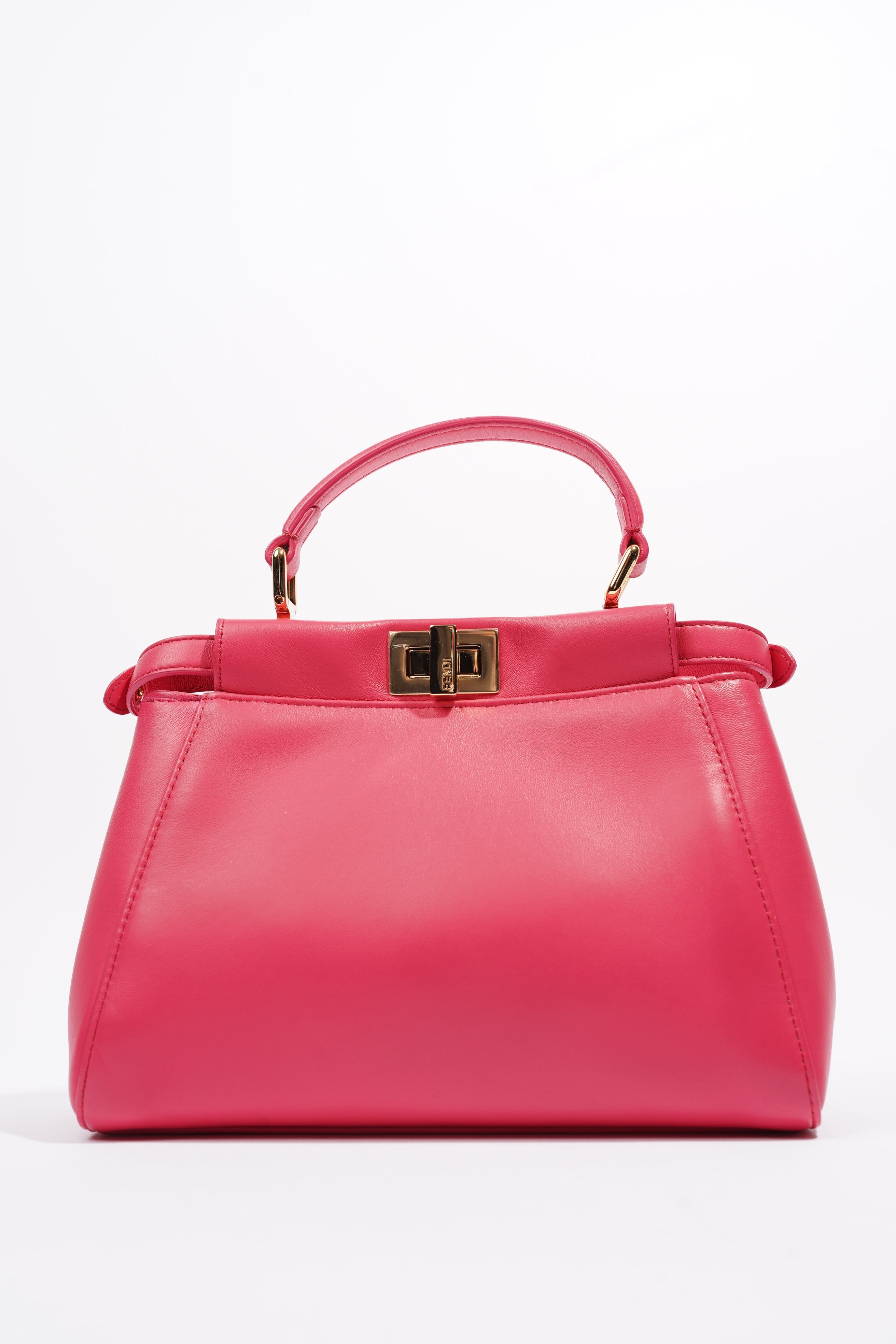 Fendi Peekaboo Pink Leather Mini