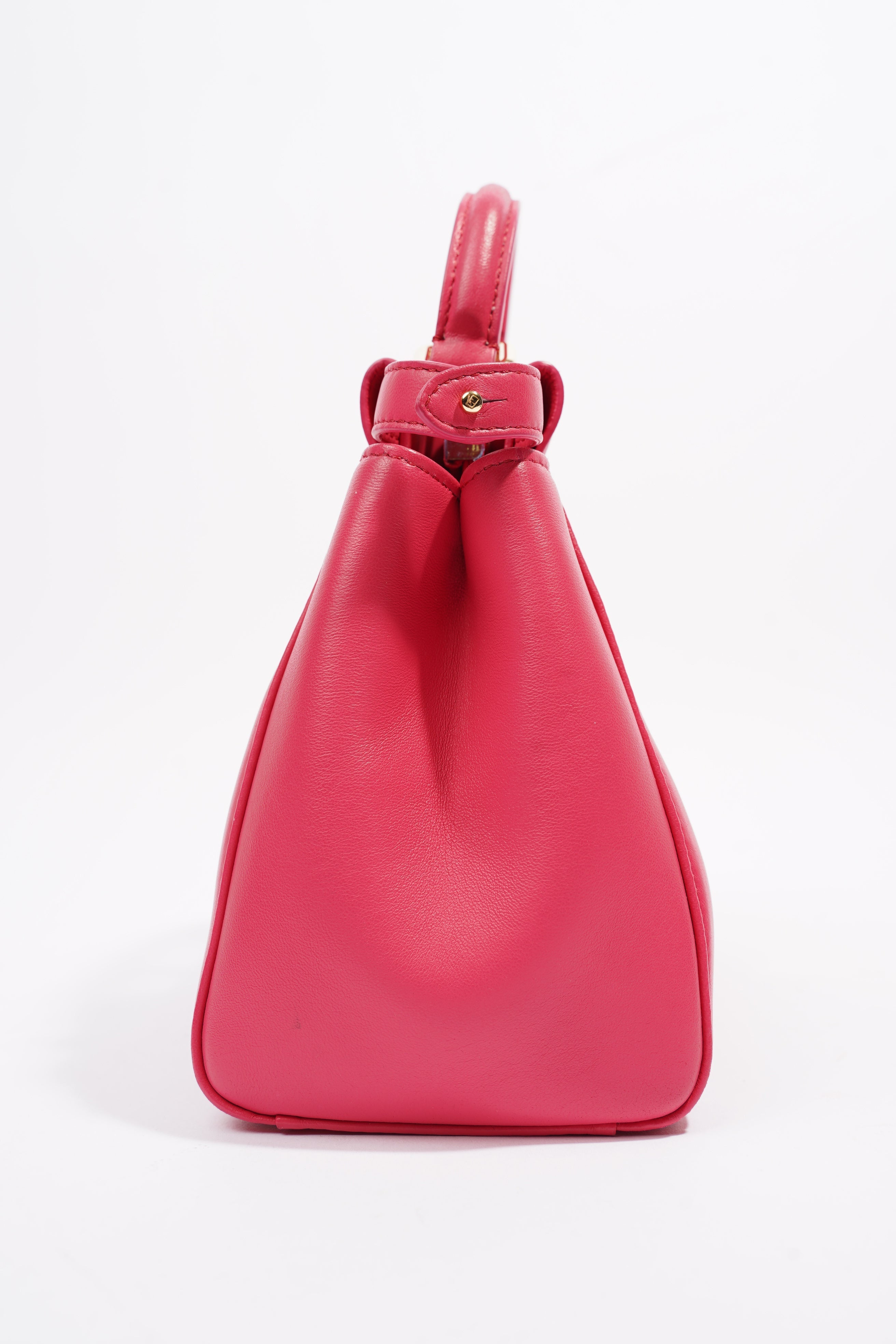 Fendi Peekaboo Pink Leather Mini