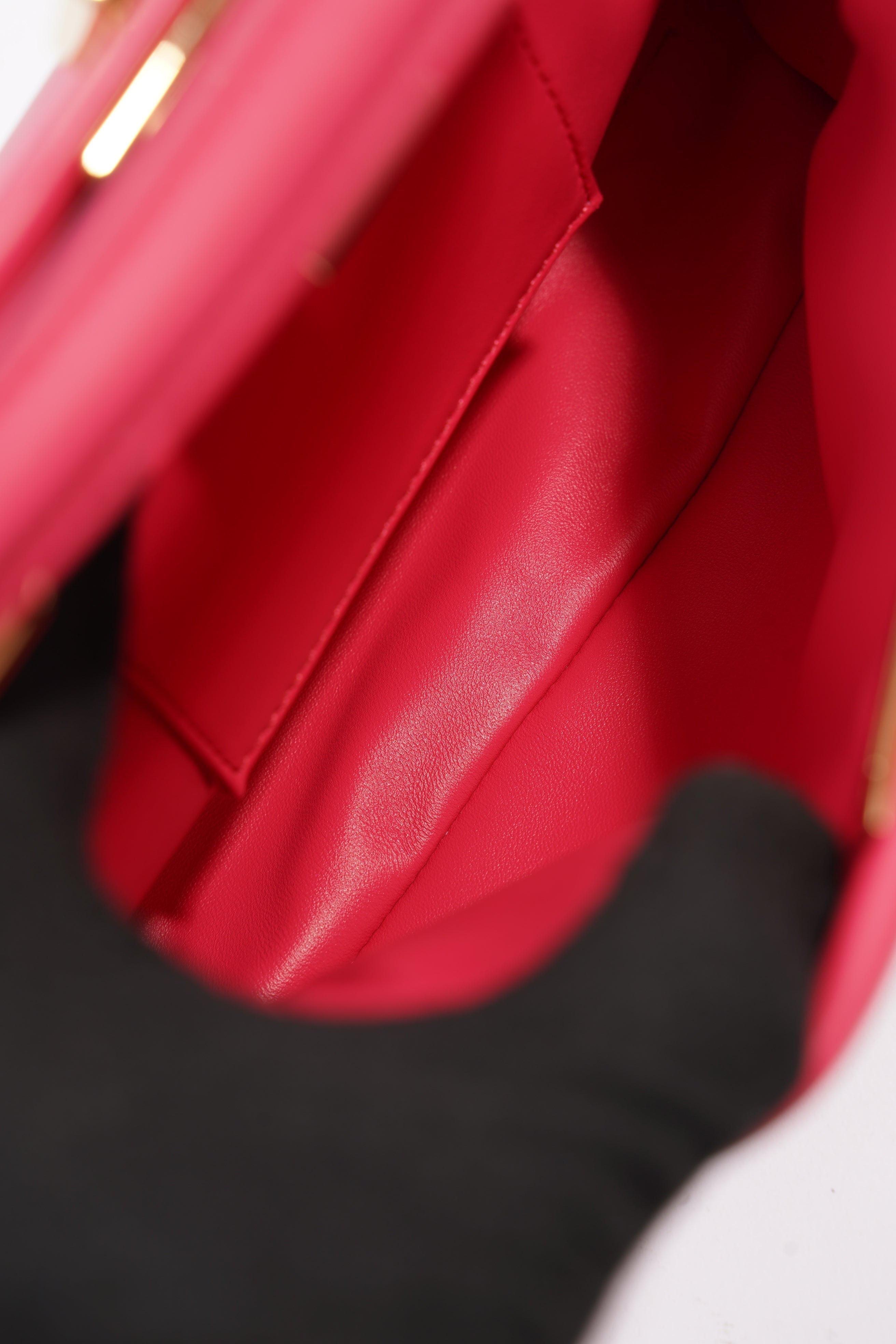 Fendi Peekaboo Pink Leather Mini