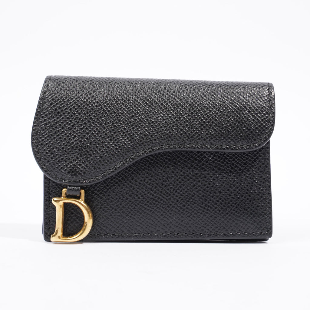 Christian Dior Saddle Purse Black Saffiano Leather