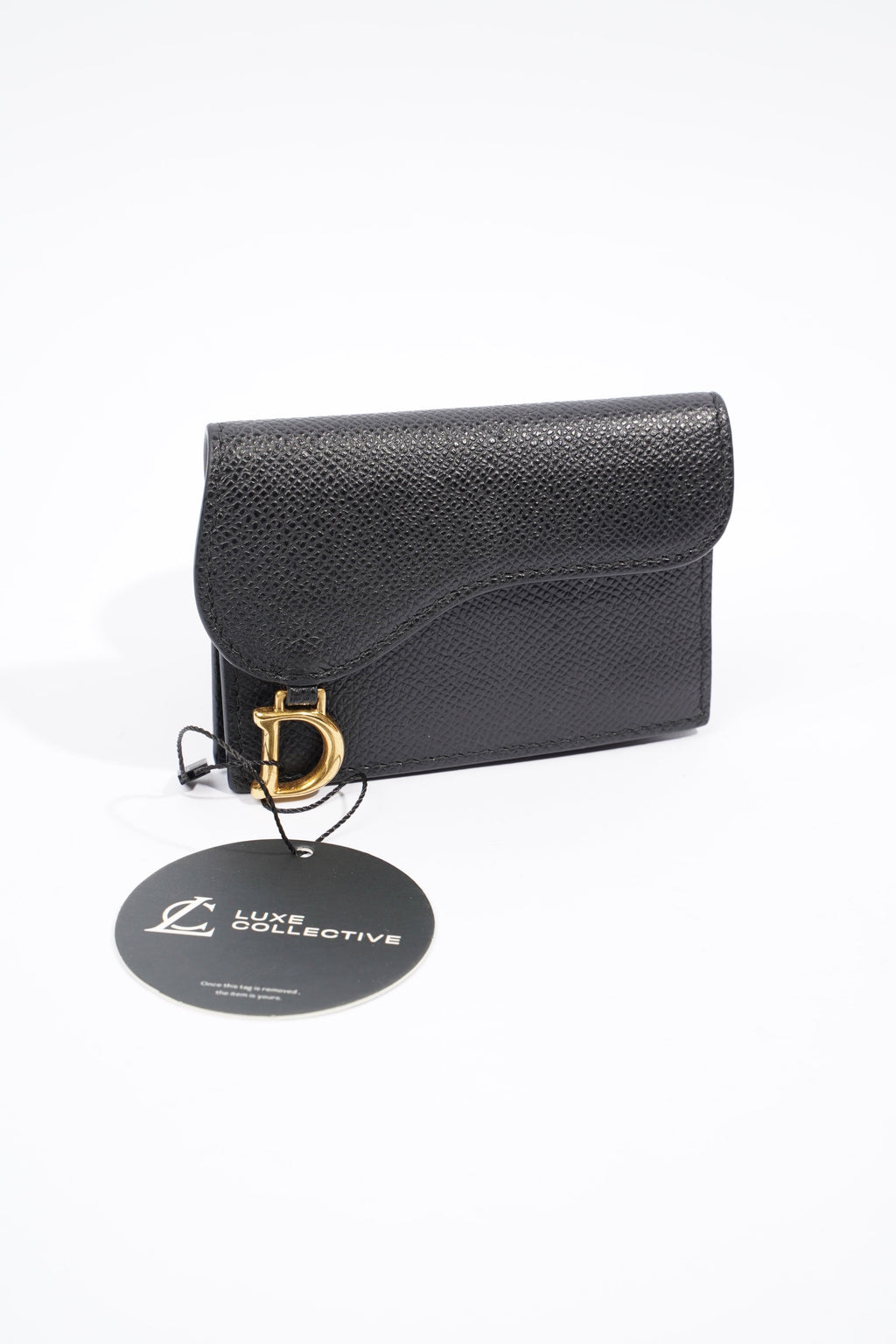 Christian Dior Saddle Purse Black Saffiano Leather