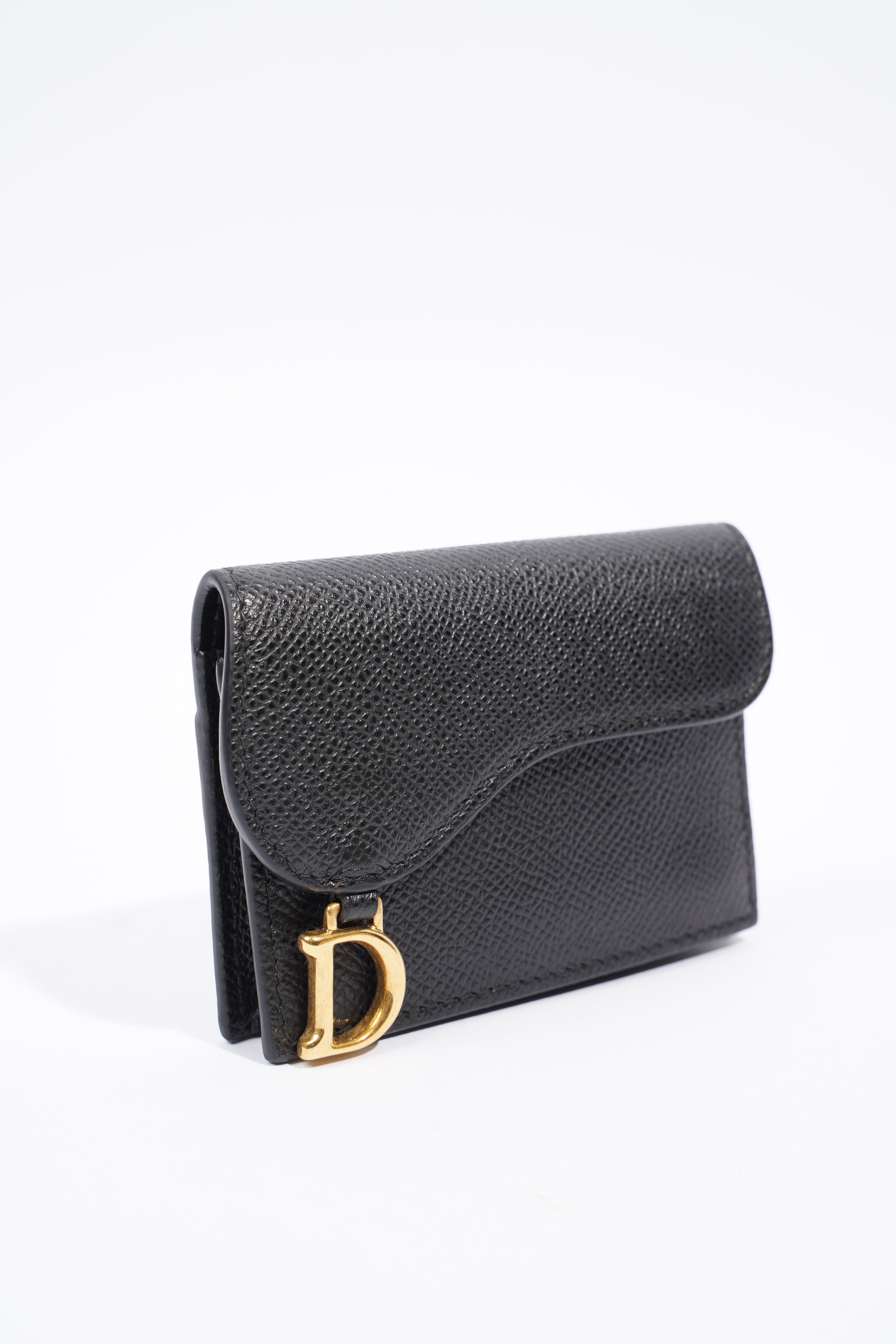 Christian Dior Saddle Purse Black Saffiano Leather