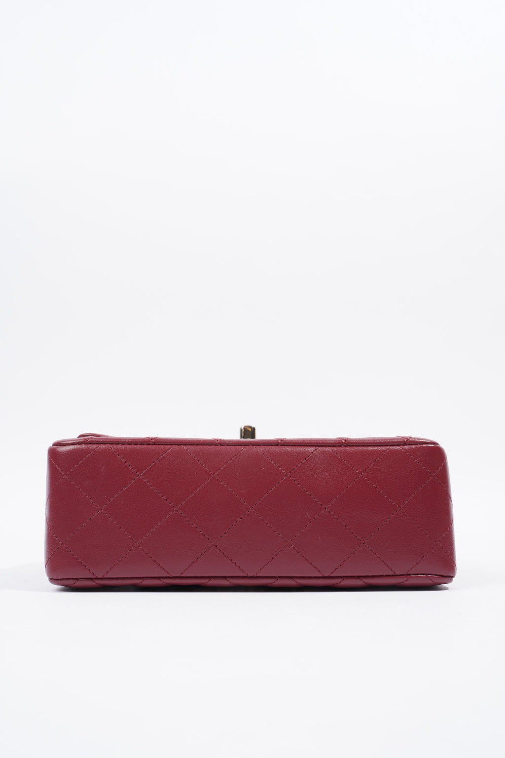 Chanel Mini Flap Burgundy Lambskin Leather