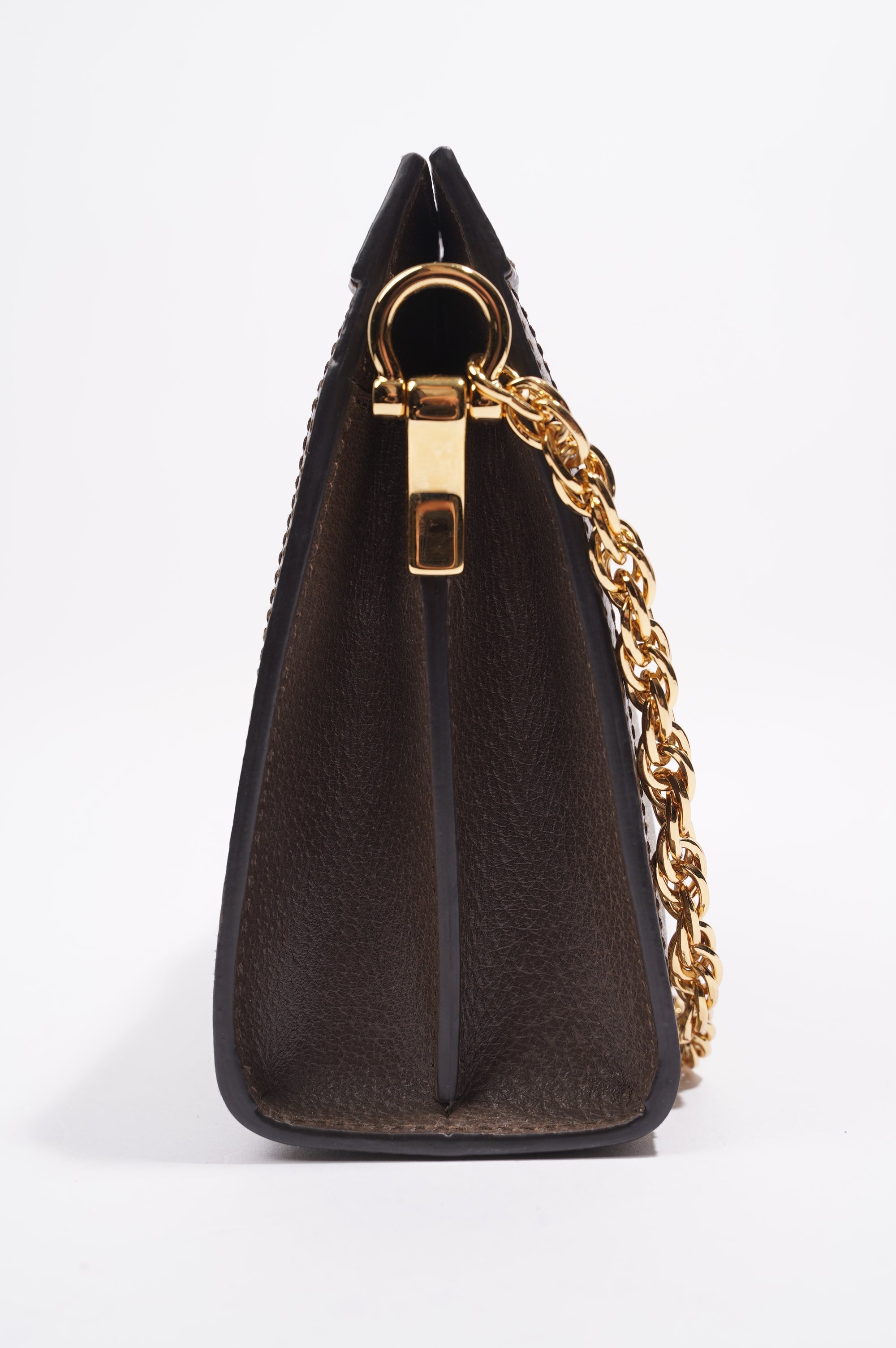 Gucci Ophidia GG Chain Shoulder Bag Supreme / Green / Red Coated Canvas Small