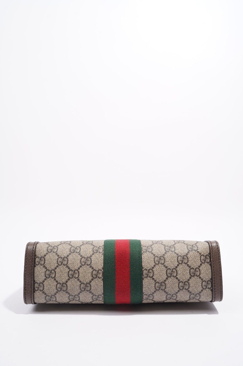 Gucci Ophidia GG Chain Shoulder Bag Supreme / Green / Red Coated Canvas Small