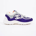 Chanel CC Logo Sneaker Blue / White Nylon EU 39.5 UK 6.5