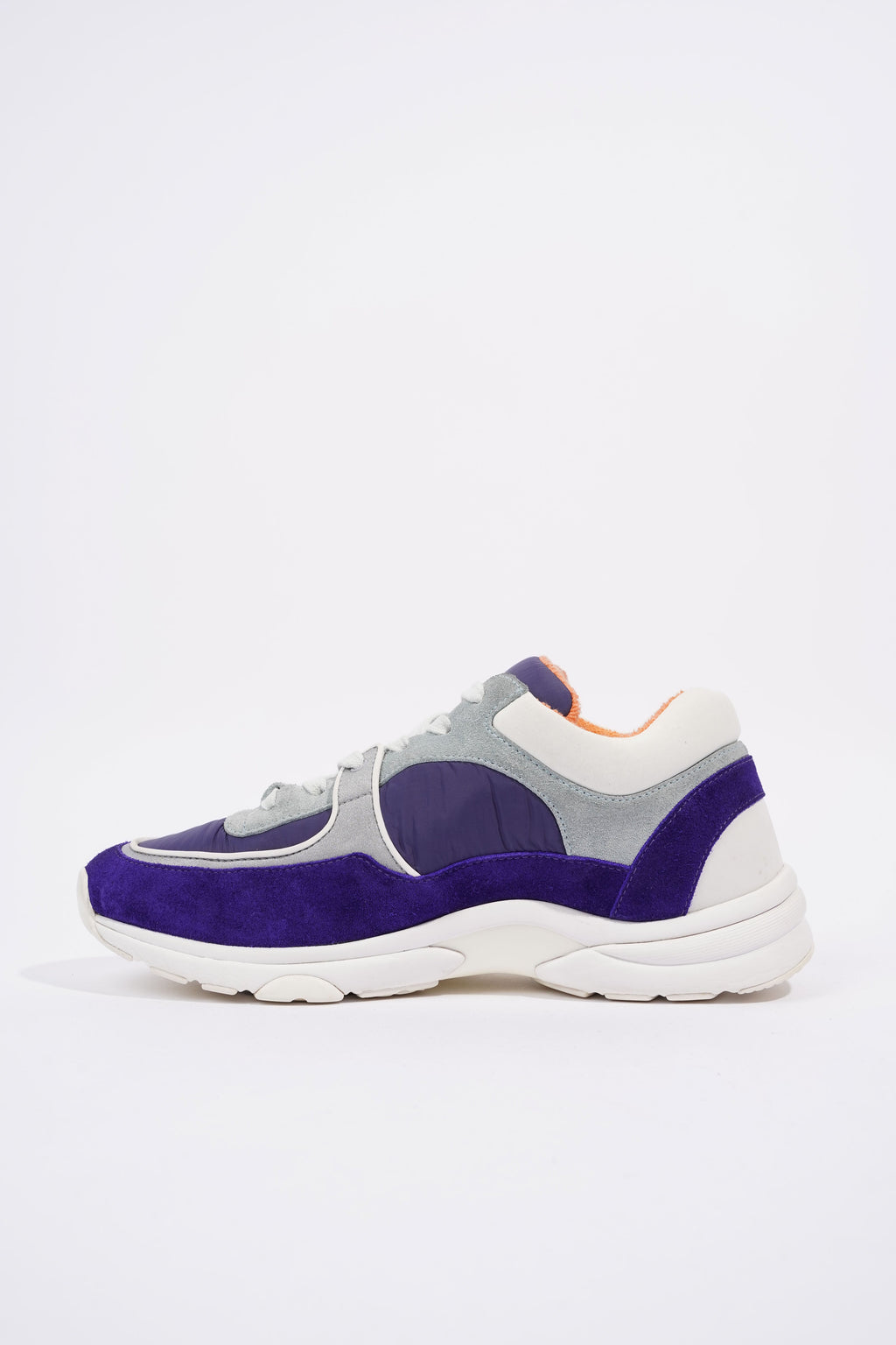 Chanel CC Logo Sneaker Blue / White Nylon EU 39.5 UK 6.5