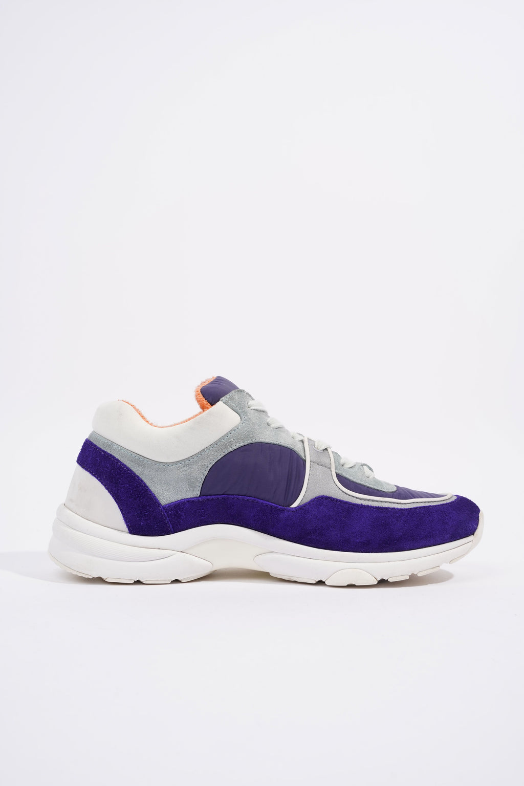 Chanel CC Logo Sneaker Blue / White Nylon EU 39.5 UK 6.5