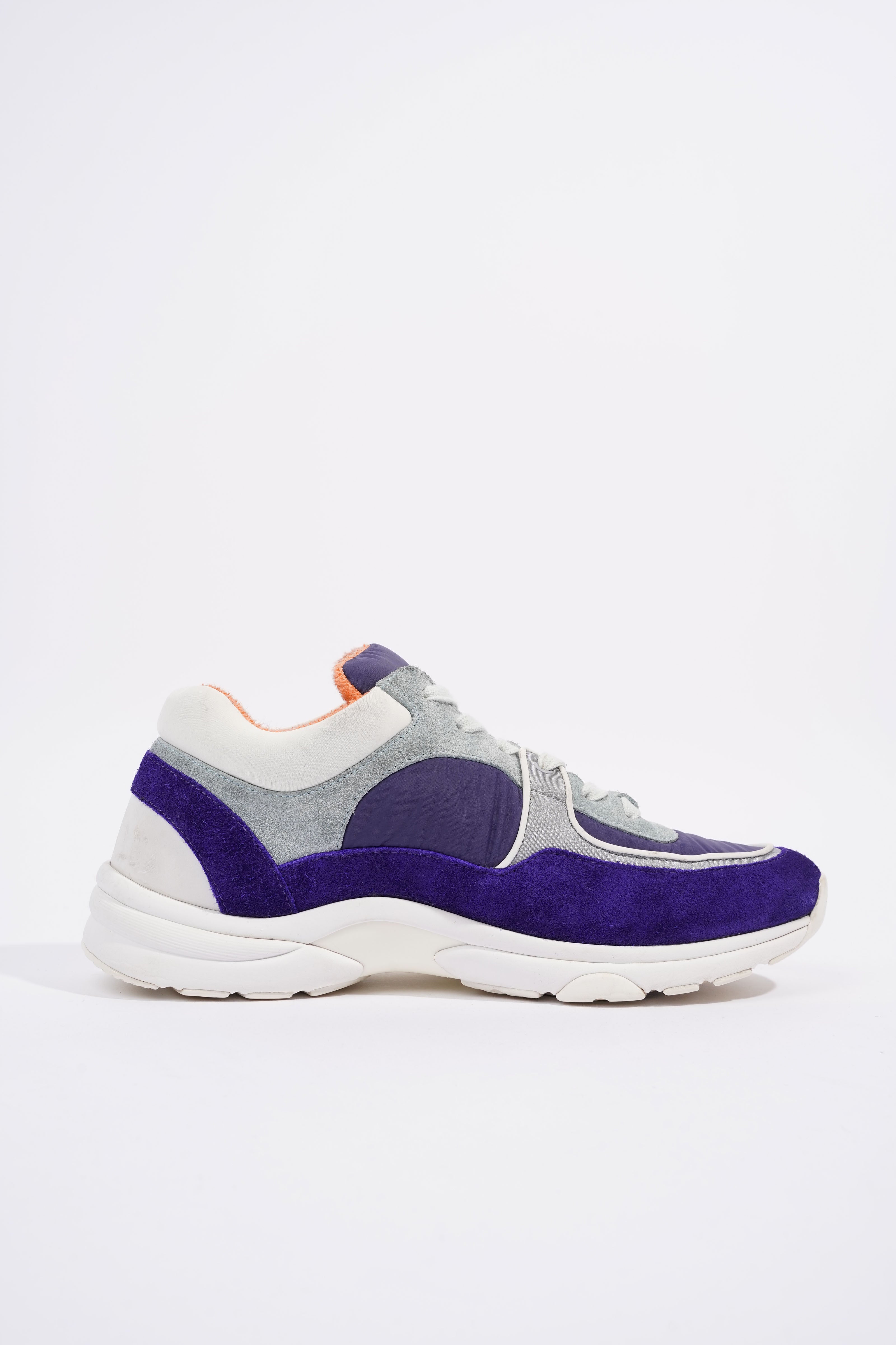 Chanel CC Logo Sneaker Blue / White Nylon EU 39.5 UK 6.5