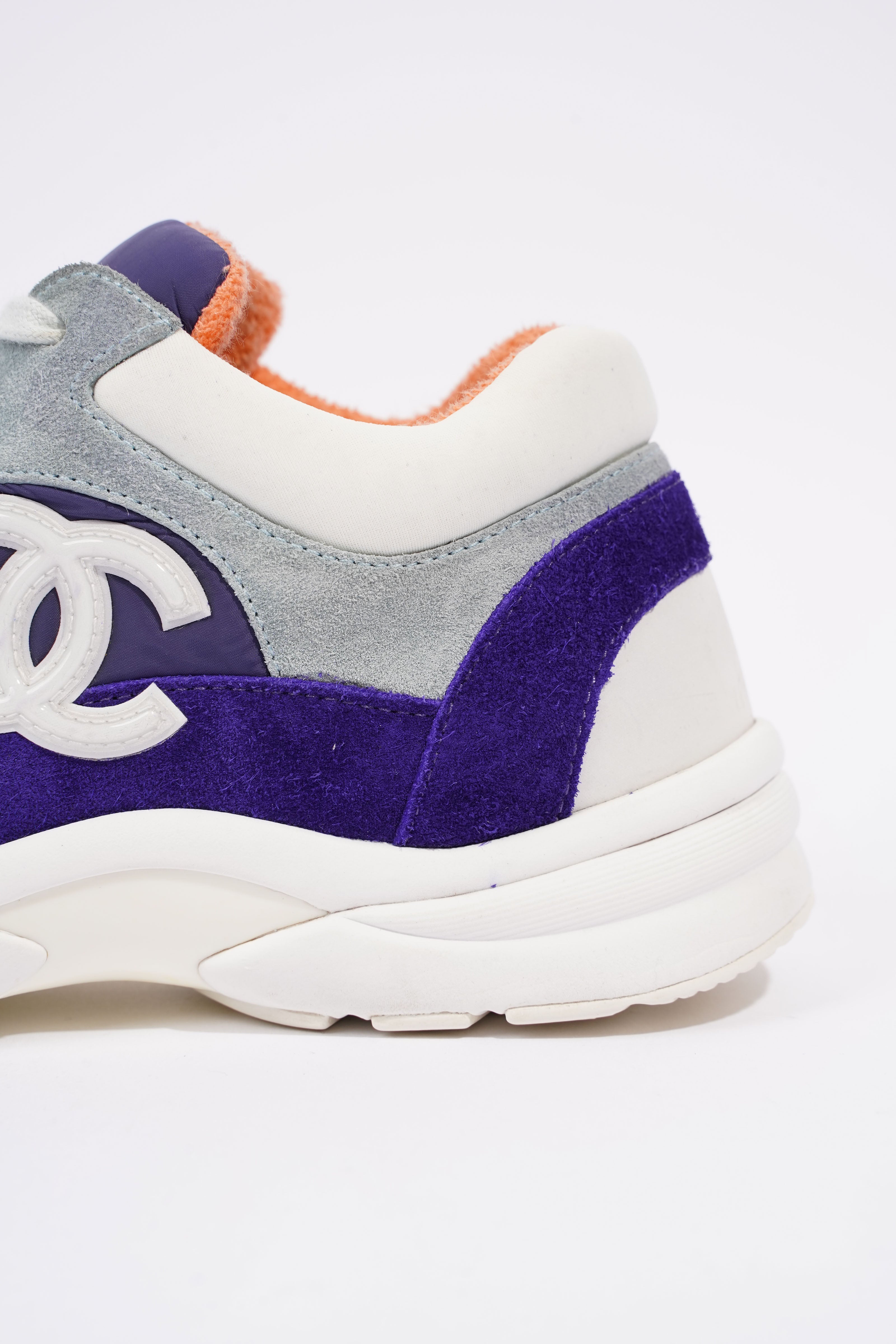 Chanel CC Logo Sneaker Blue / White Nylon EU 39.5 UK 6.5