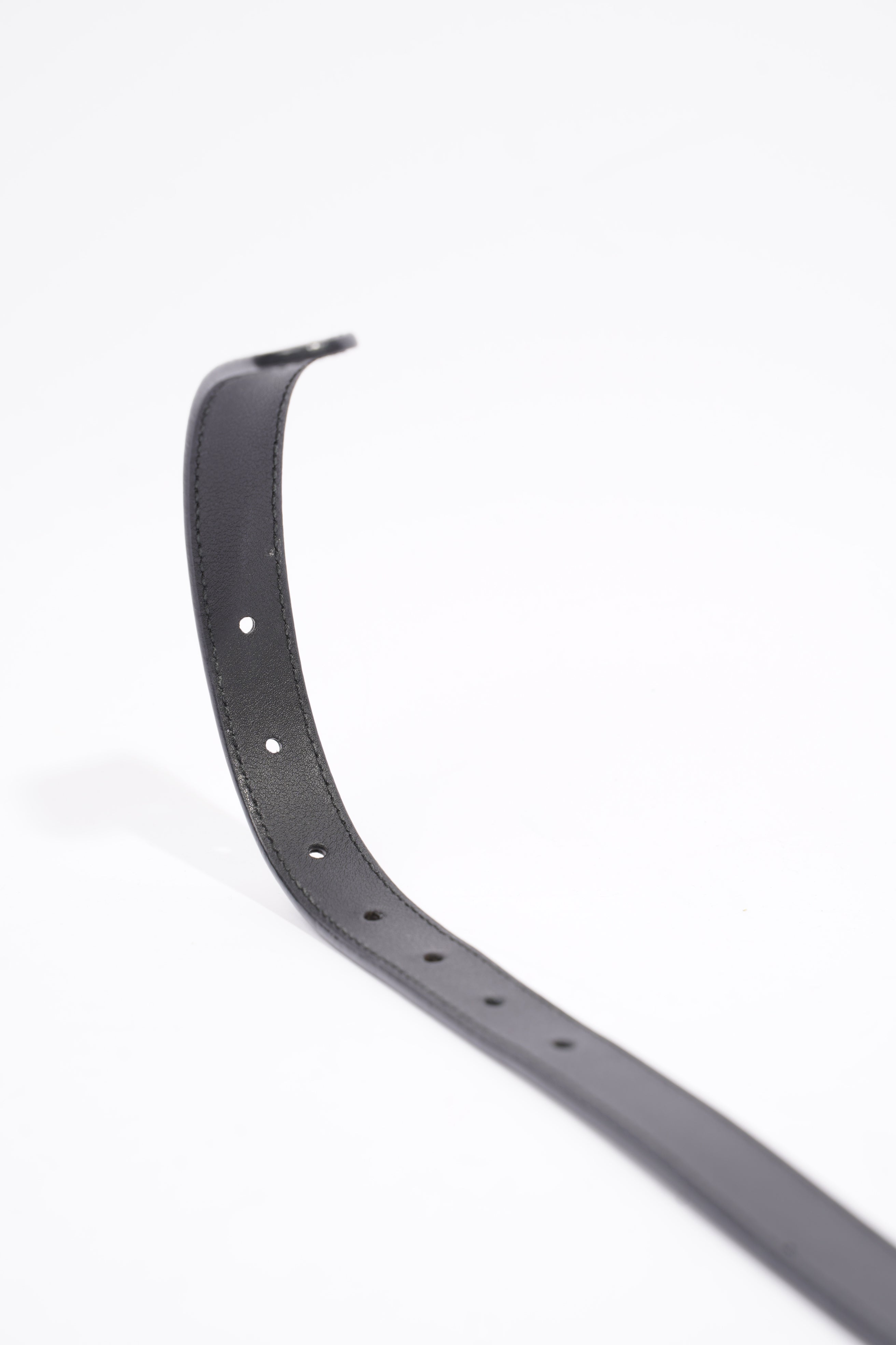 Gucci GG Marmont Thin Belt Black Leather 80cm 32"