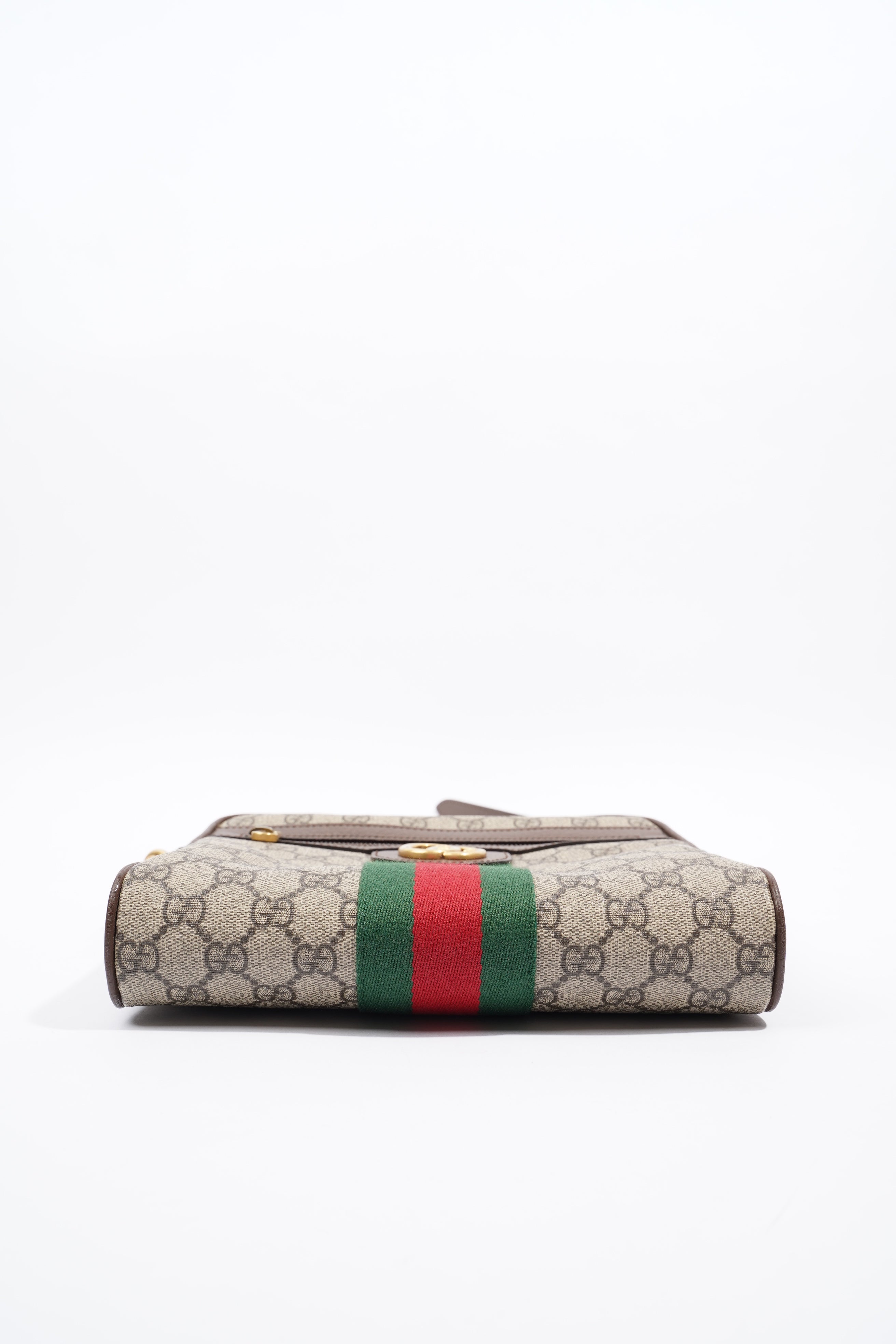 Gucci Ophidia GG Small Messenger Supreme / Green / Red Coated Canvas