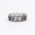 Gucci Ring With Square G Silver Silver Sterling 16