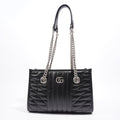 Gucci GG Marmont Medium Tote Black Leather