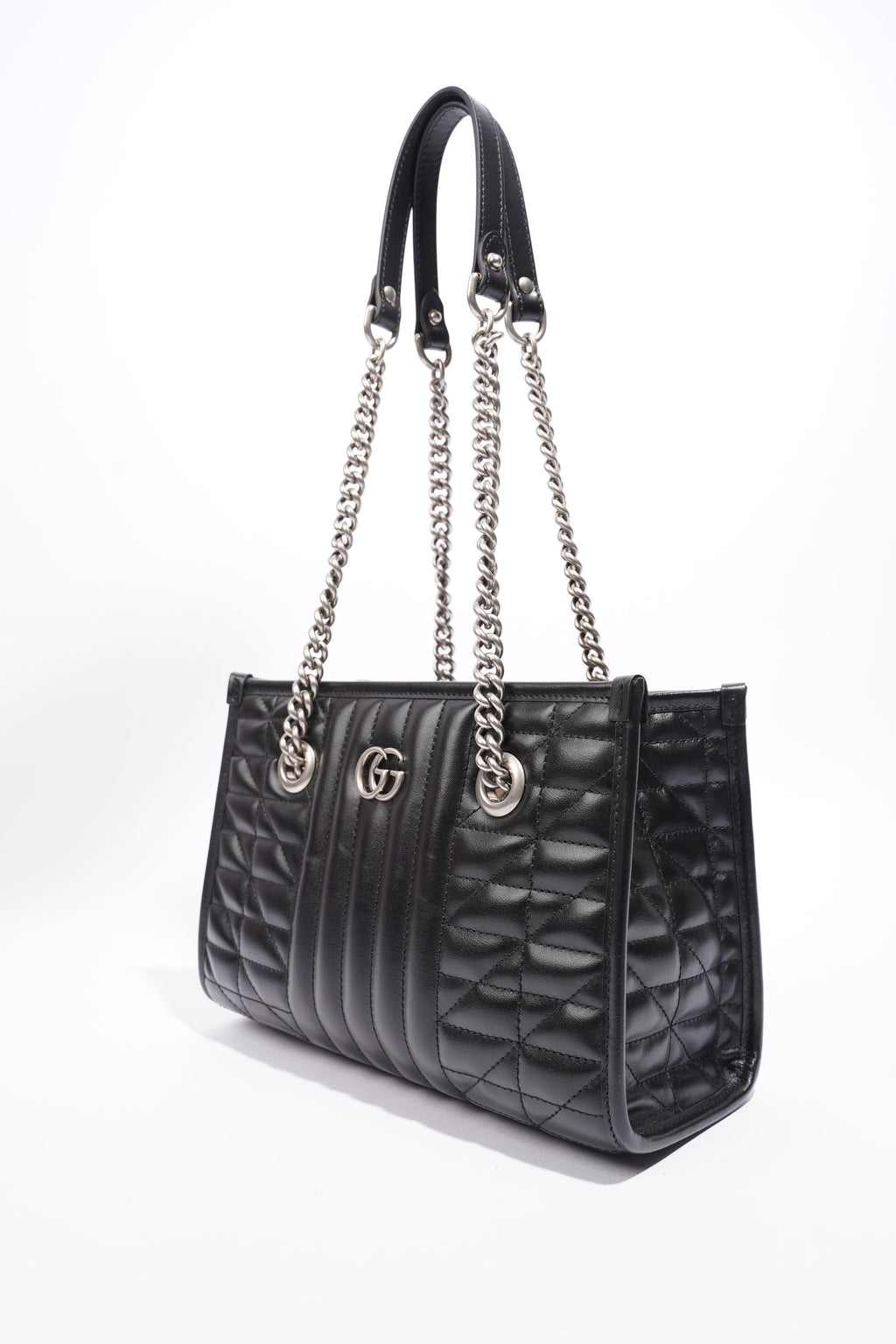 Gucci GG Marmont Medium Tote Black Leather