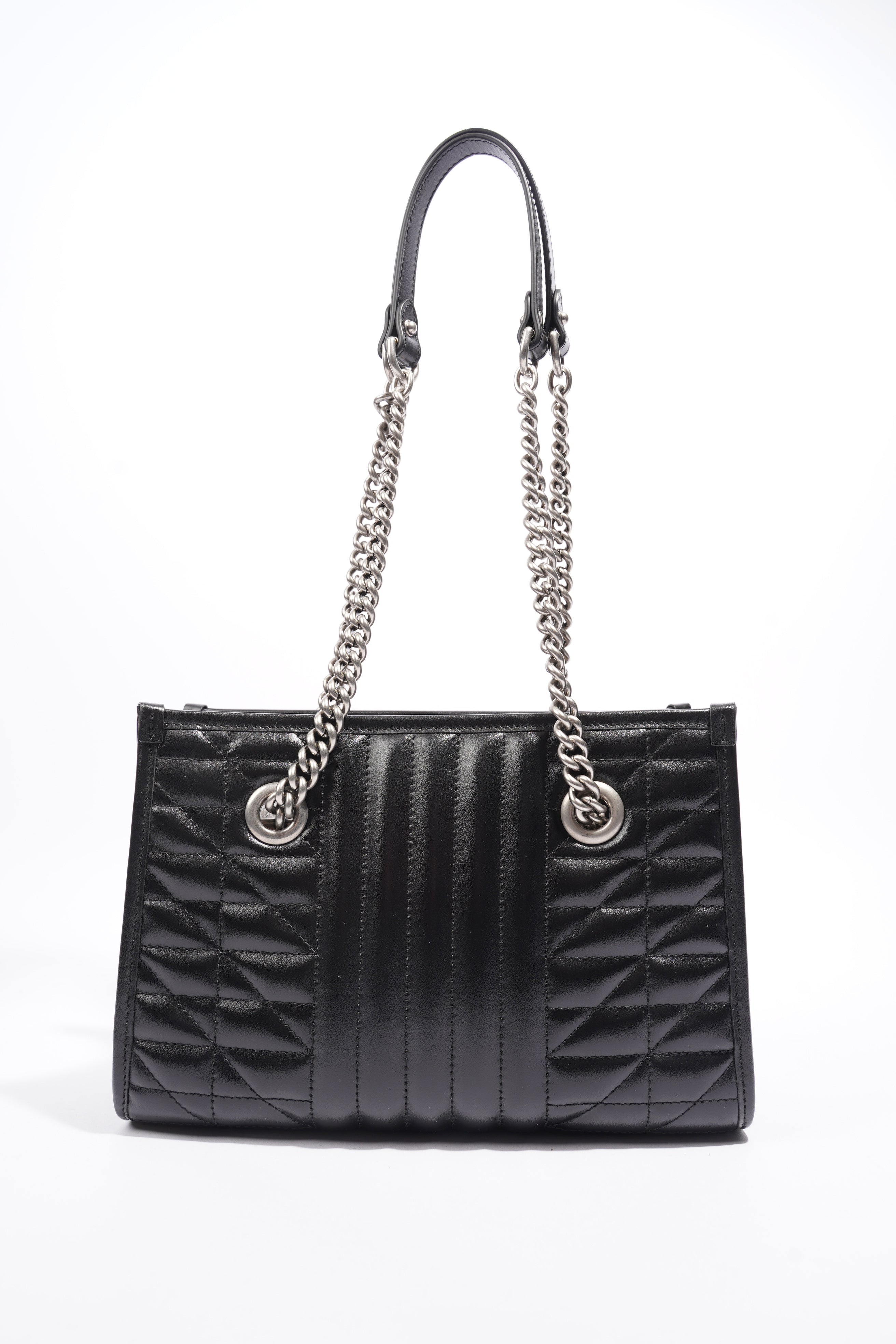 Gucci GG Marmont Medium Tote Black Leather