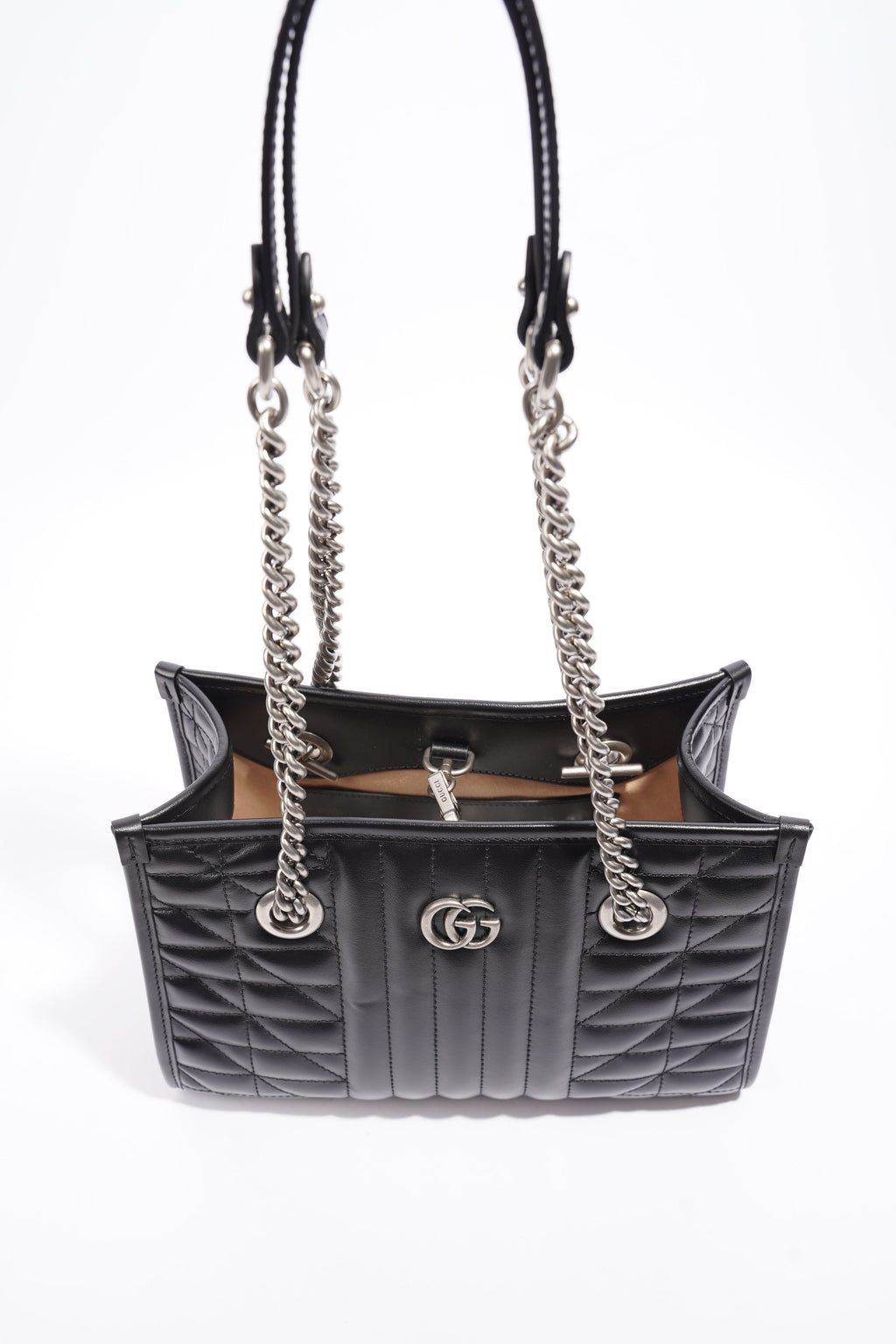 Gucci GG Marmont Medium Tote Black Leather