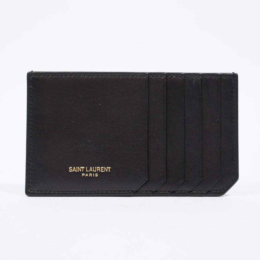 Saint Laurent Card Holder Black Leather