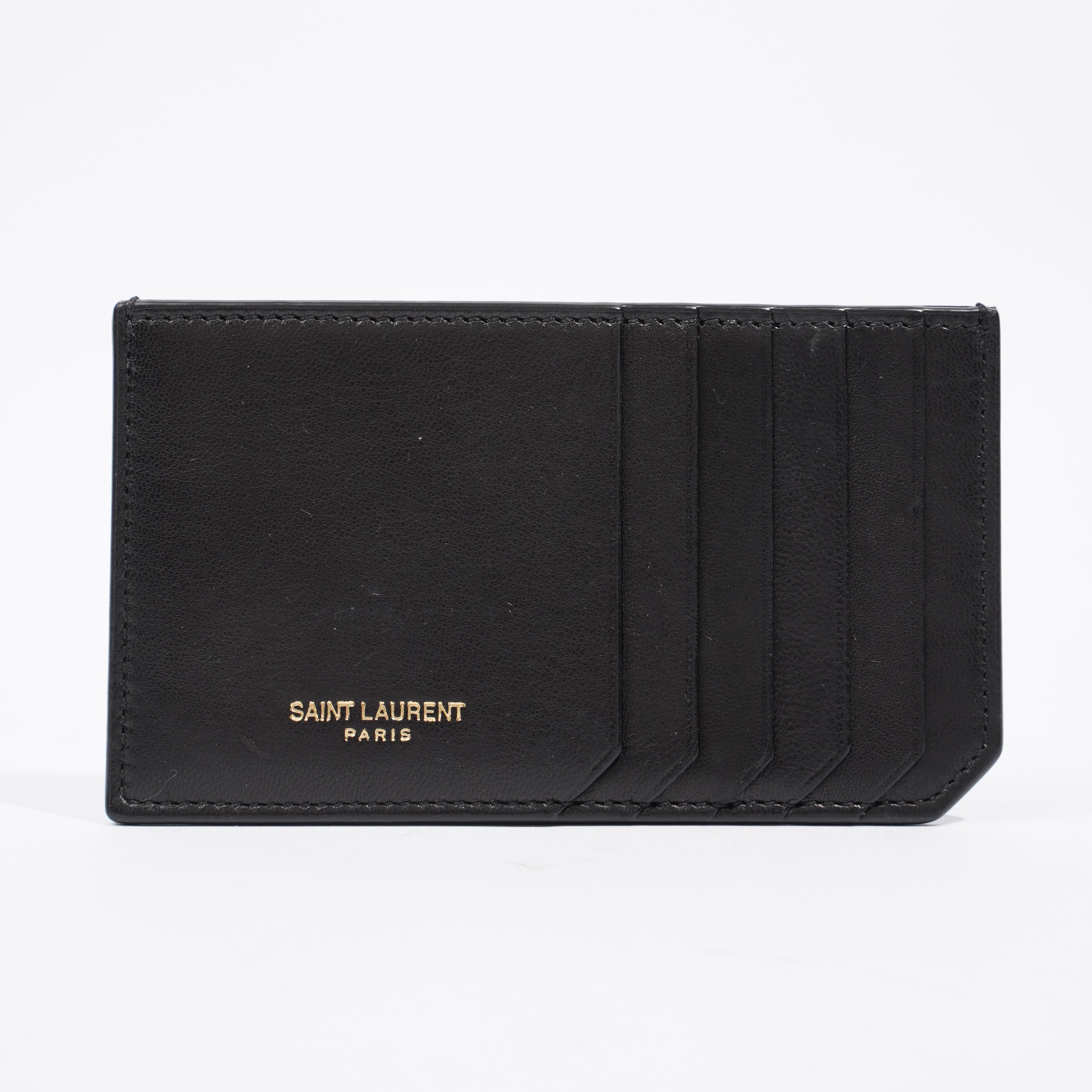Saint Laurent Card Holder Black Leather