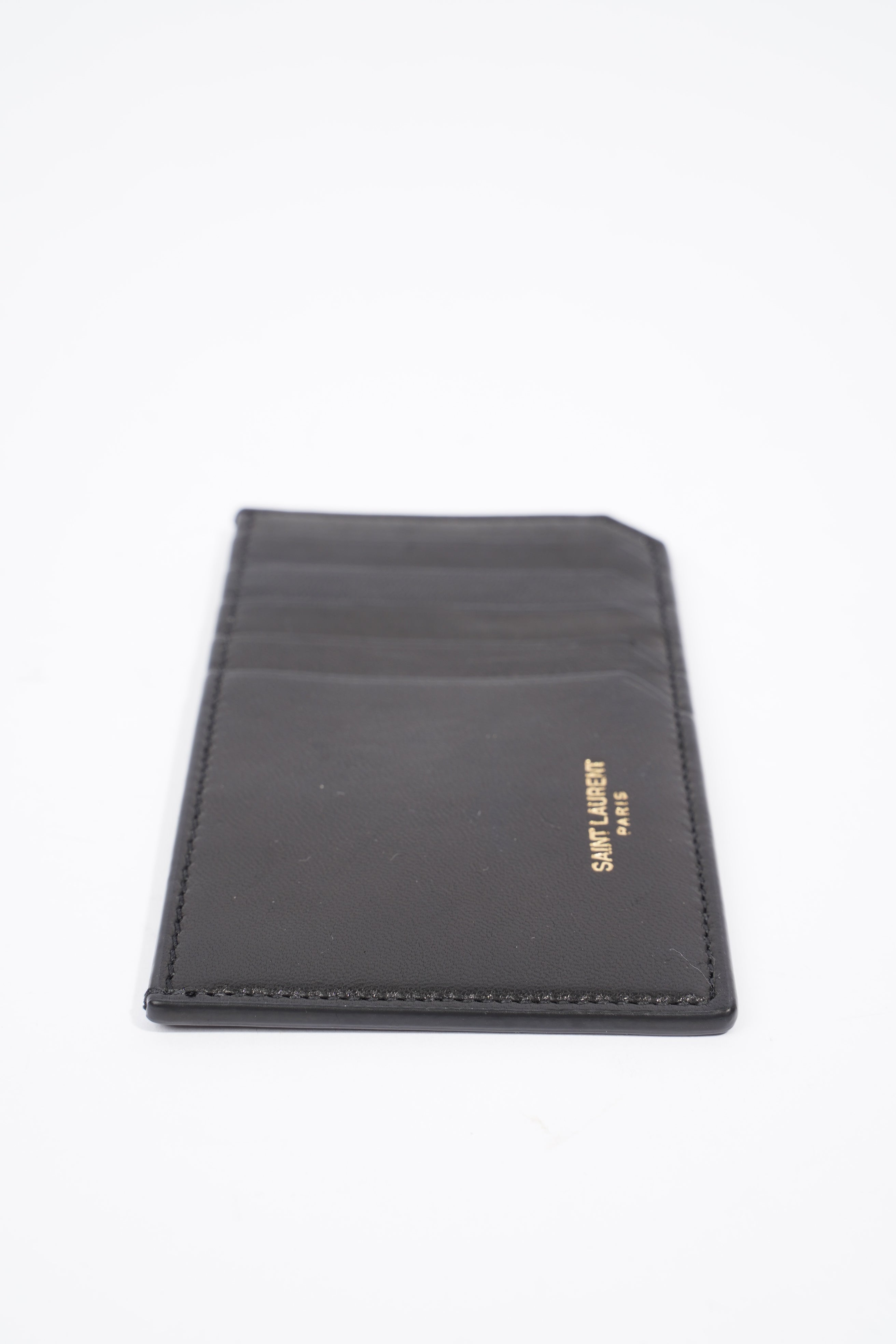 Saint Laurent Card Holder Black Leather