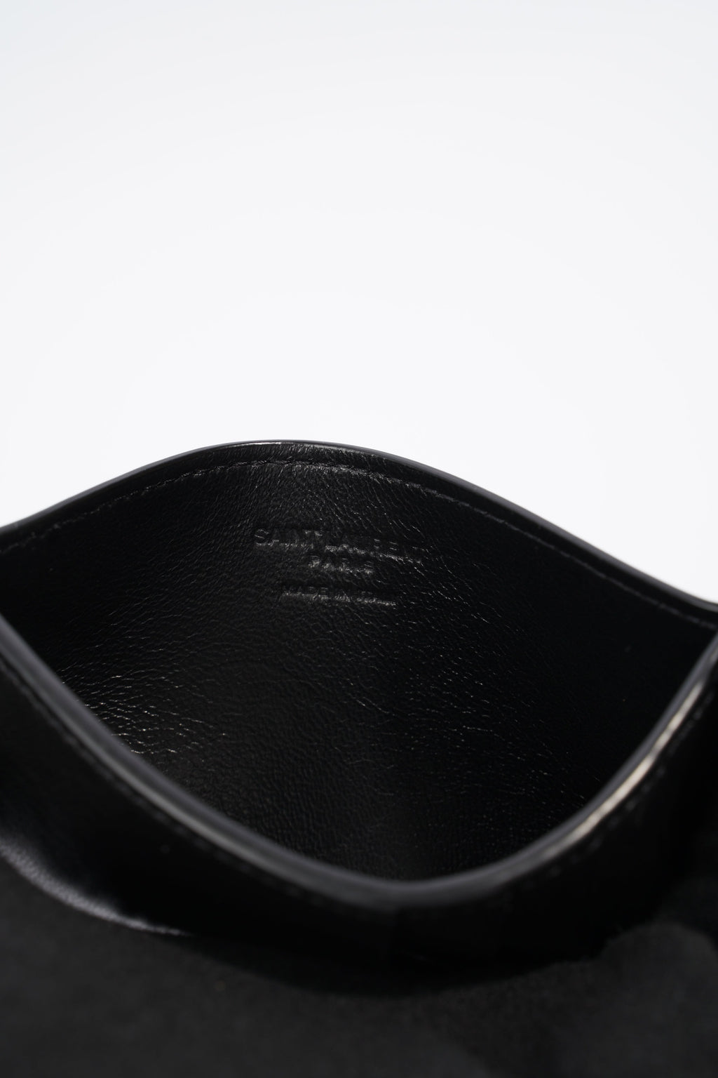 Saint Laurent Card Holder Black Leather