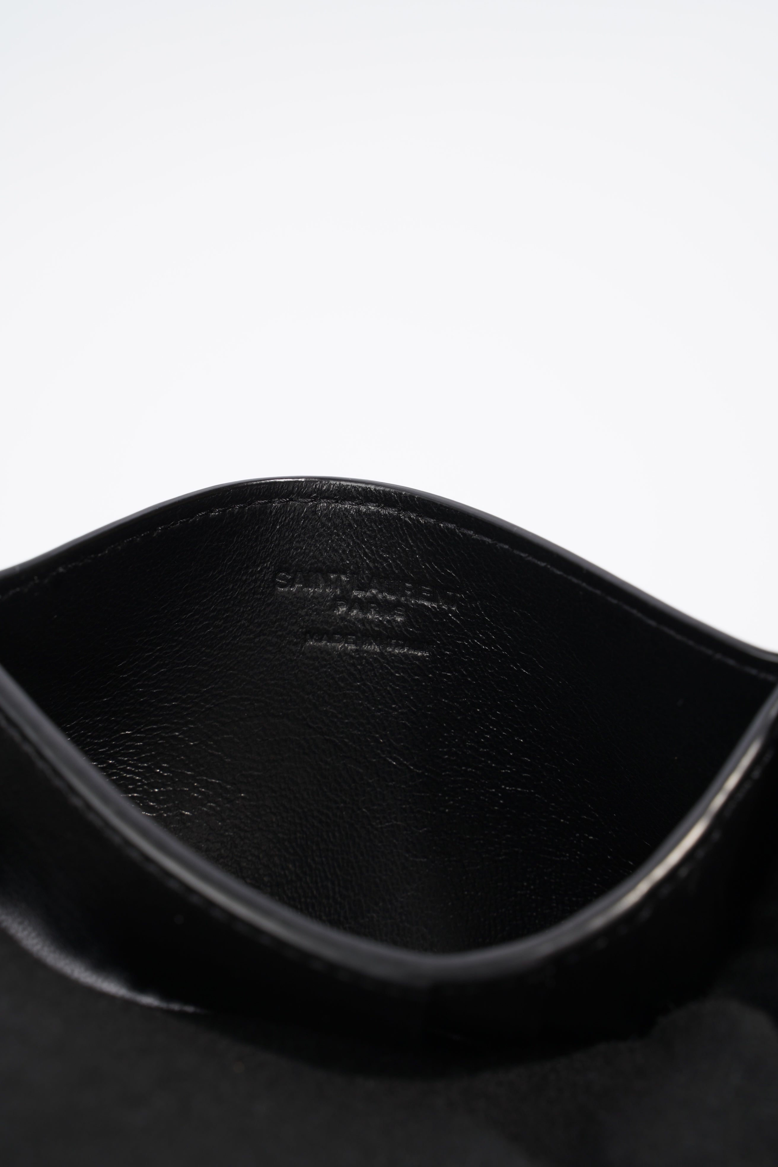 Saint Laurent Card Holder Black Leather