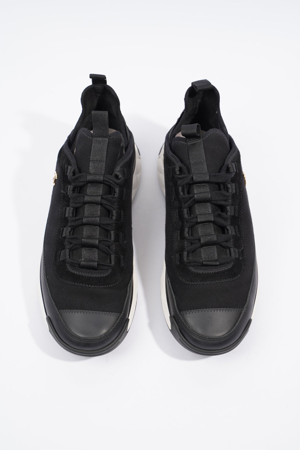 Chanel CC Logo Sneaker Black / White Fabric EU 42 UK 8