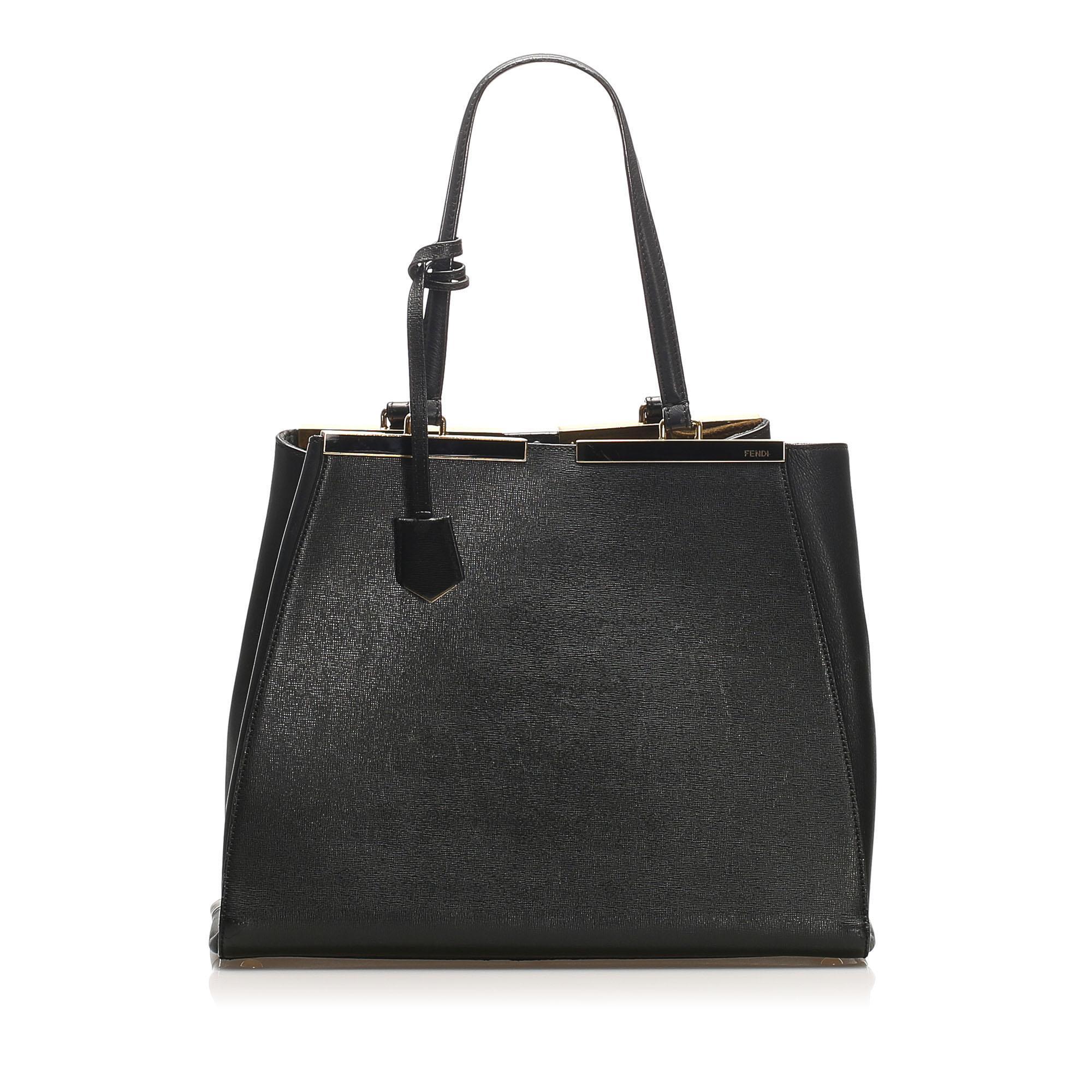 Fendi 2Jours Leather Tote Bag (SHG-14408)