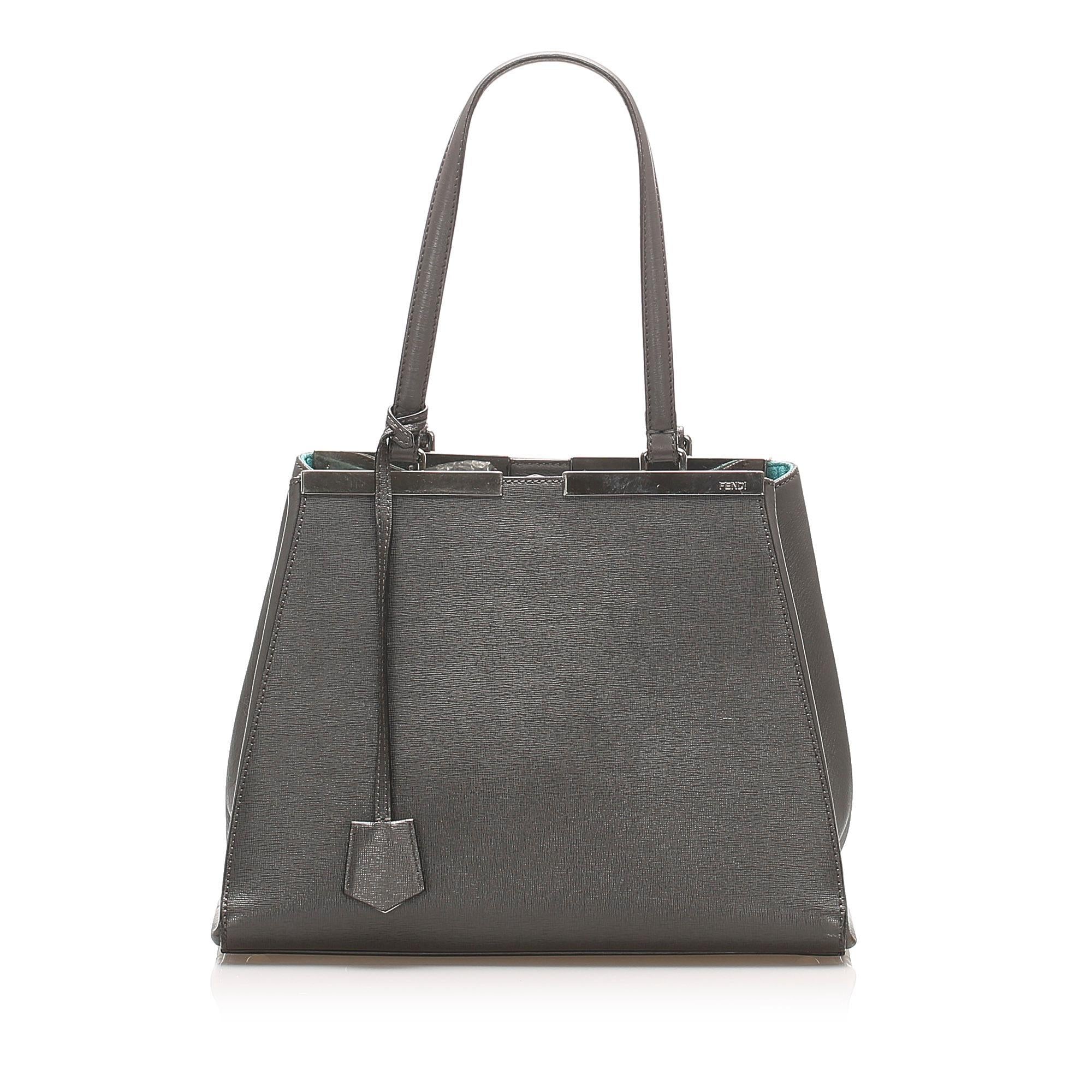 Fendi 2Jours Leather Tote Bag (SHG-15315)