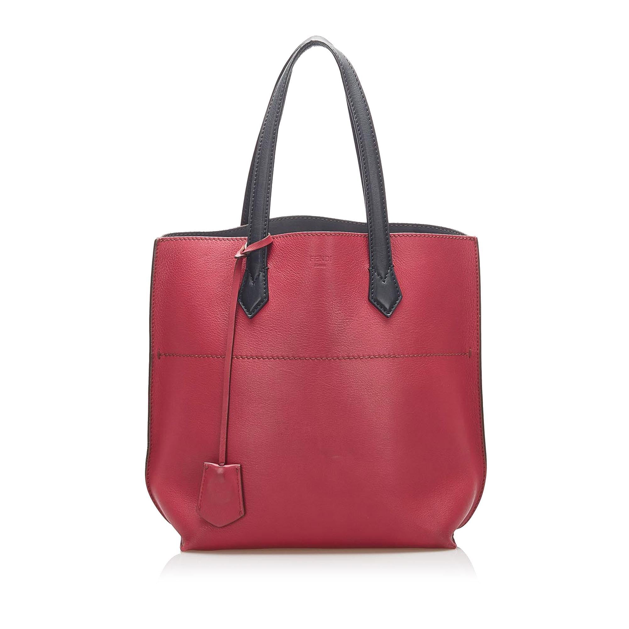 Fendi All Shopper Leather Tote Bag (SHG-15847)