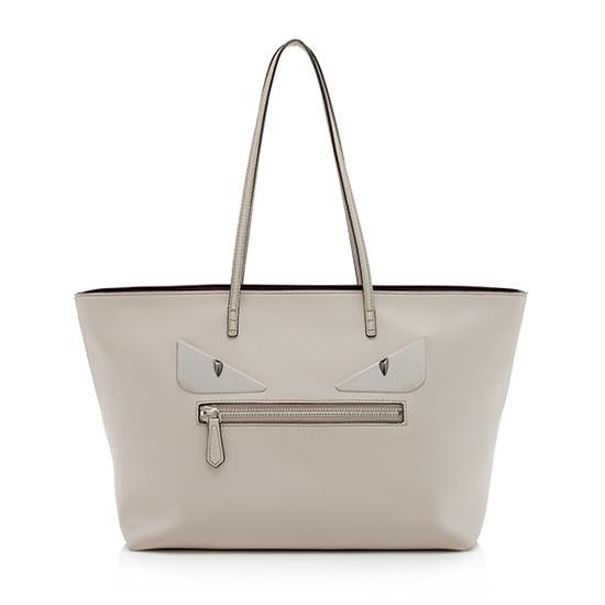 Fendi Calfskin Bugs Medium Roll Tote