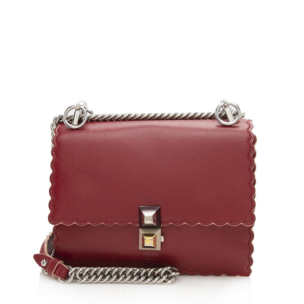 Fendi Calfskin Kan I Small Shoulder Bag (SHF-12139)