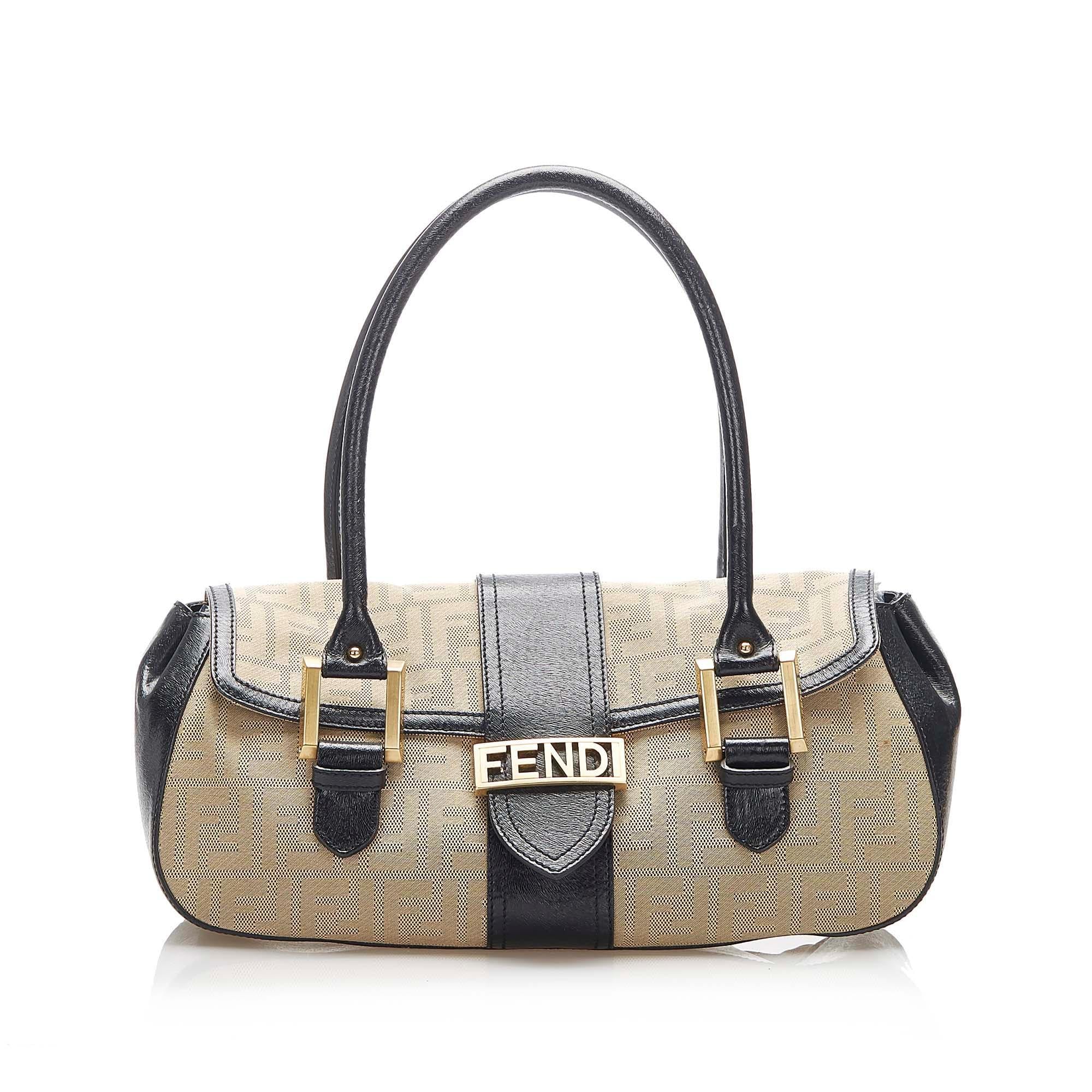 Fendi Canvas Shoulder Bag (SHG-16384)
