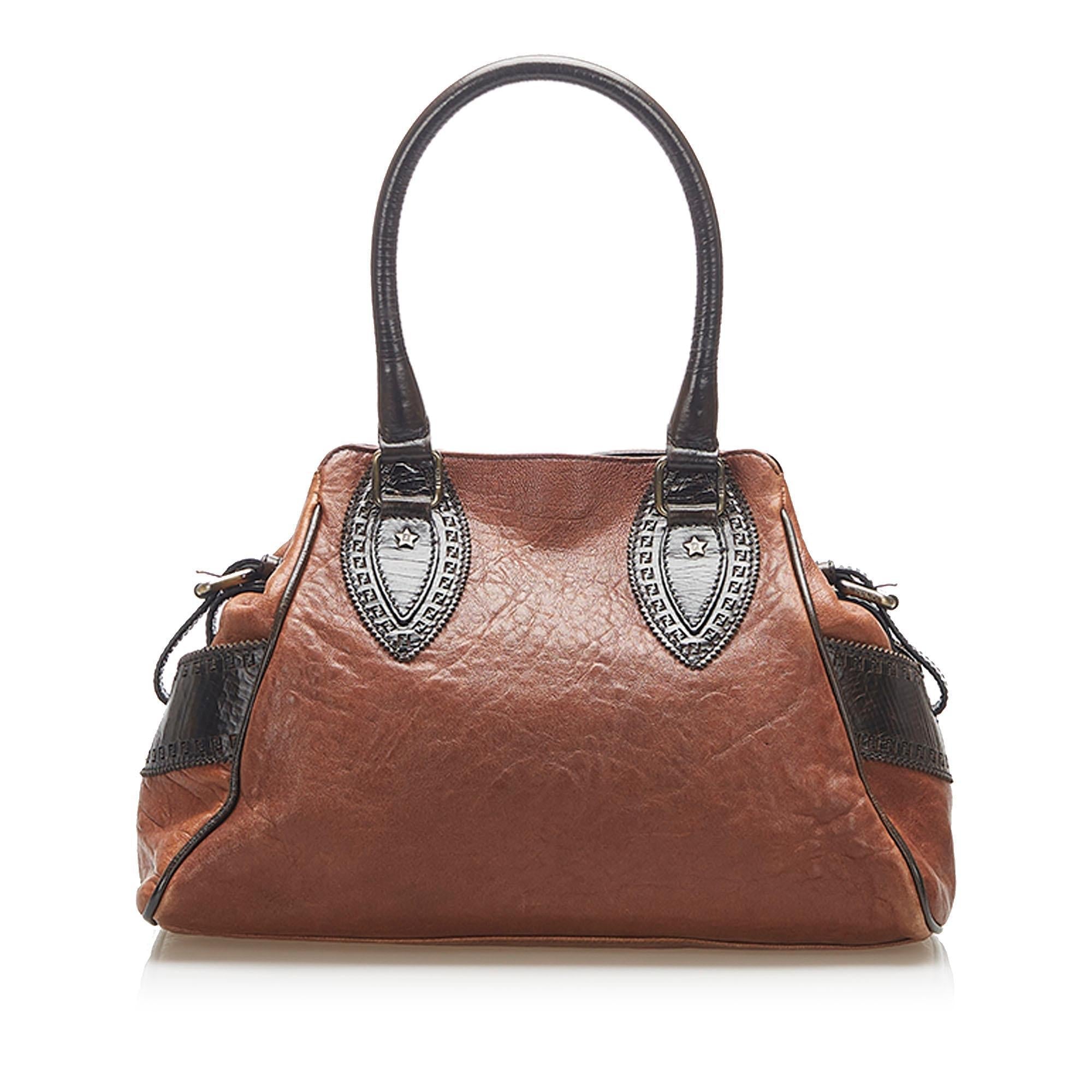 Fendi Etniko Leather Handbag (SHG-16610)